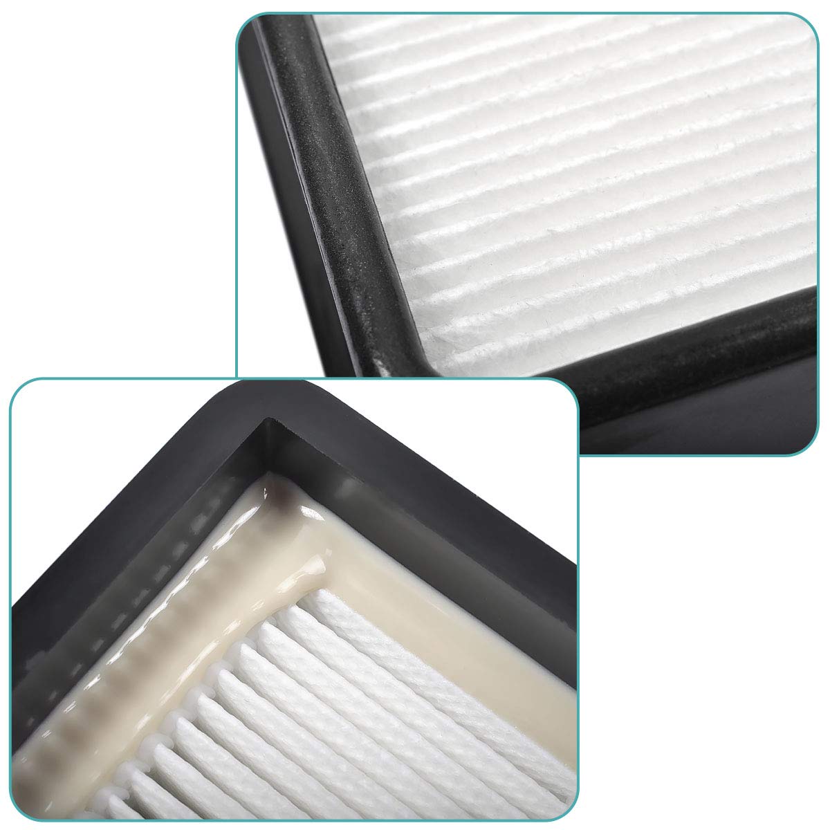 Keepow 2 Set F66 Hepa And Foam Filter For Dirt Devil Ud70010 Ud70110Cdi Ud70110Cdi Ud70105 Uprights Vacuum, Part# 304708001