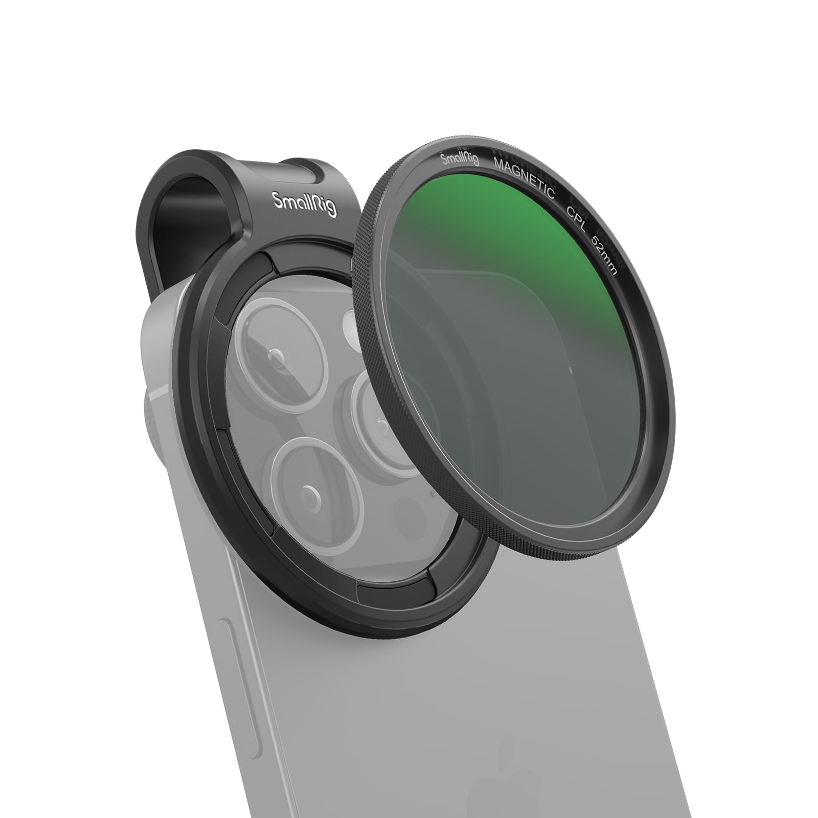 Smallrig 52Mm Magnetic Circular Polarizers Filter Kit (Magnetic Polarizing Filter + Universal Magnetic Filter Ring), Hd Optical