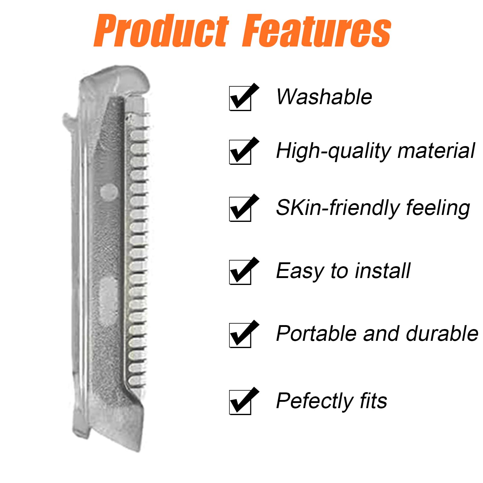 18 Pieces For Flawless Replacement Heads For Finishing Touch Flawless Dermaplane Glo, Lighted Facial Exfoliator, Replacement Bla