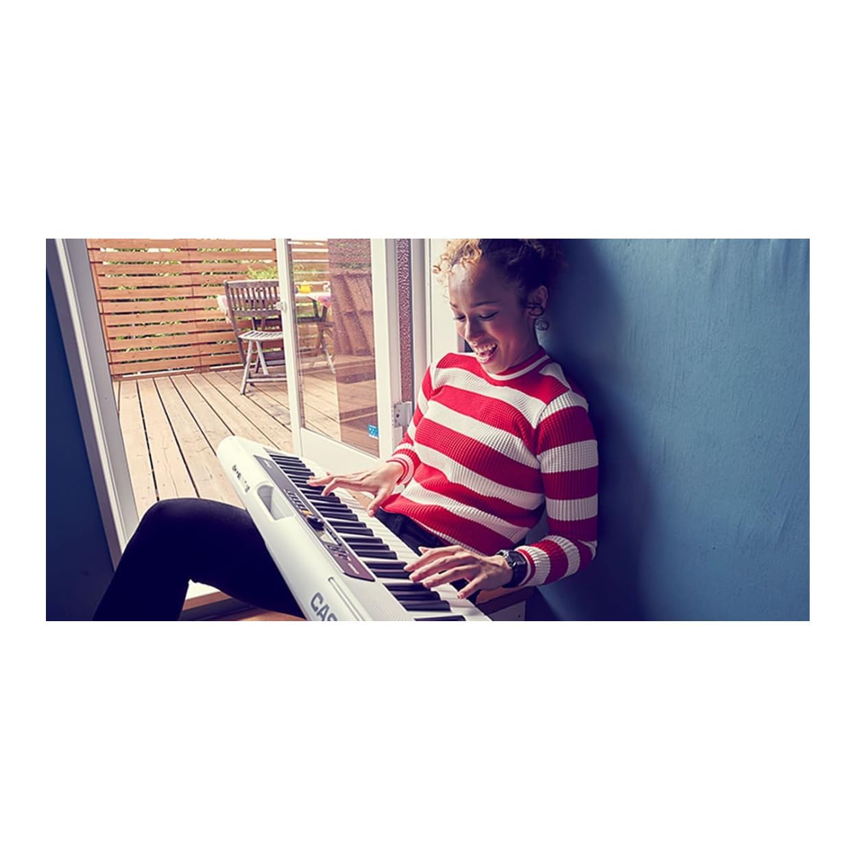 Casio Casiotone Ct S200We 61 Key Portable Keyboard (White)