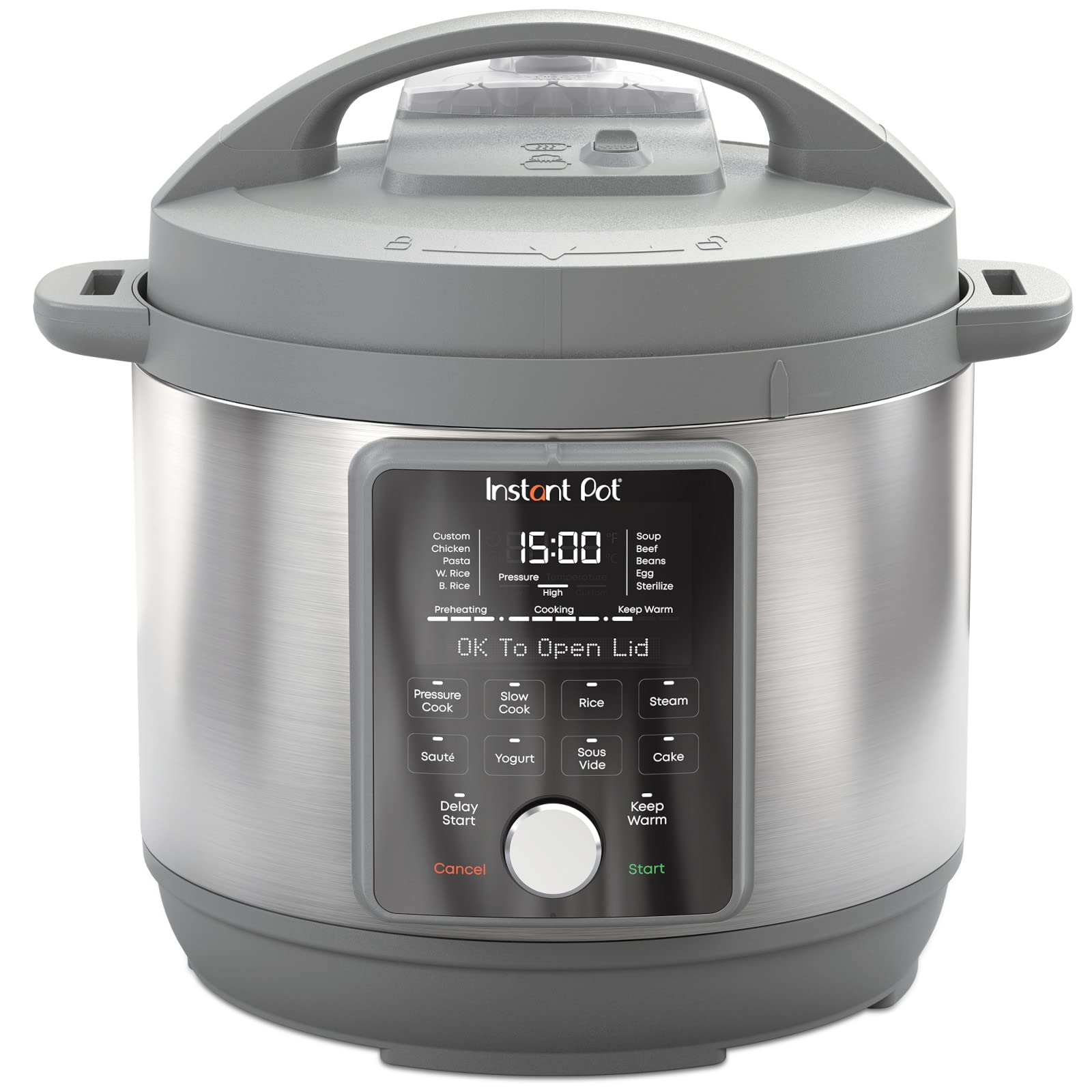 Instant Pot Duo Plus, 6 Quart Whisper Quiet 9 In 1 Electric Pressure Cooker, Slow Rice Steamer, Saut�, Yogurt Maker, Warmer & Sterilizer, Free App With 800+ Recipes, Stainless Steel