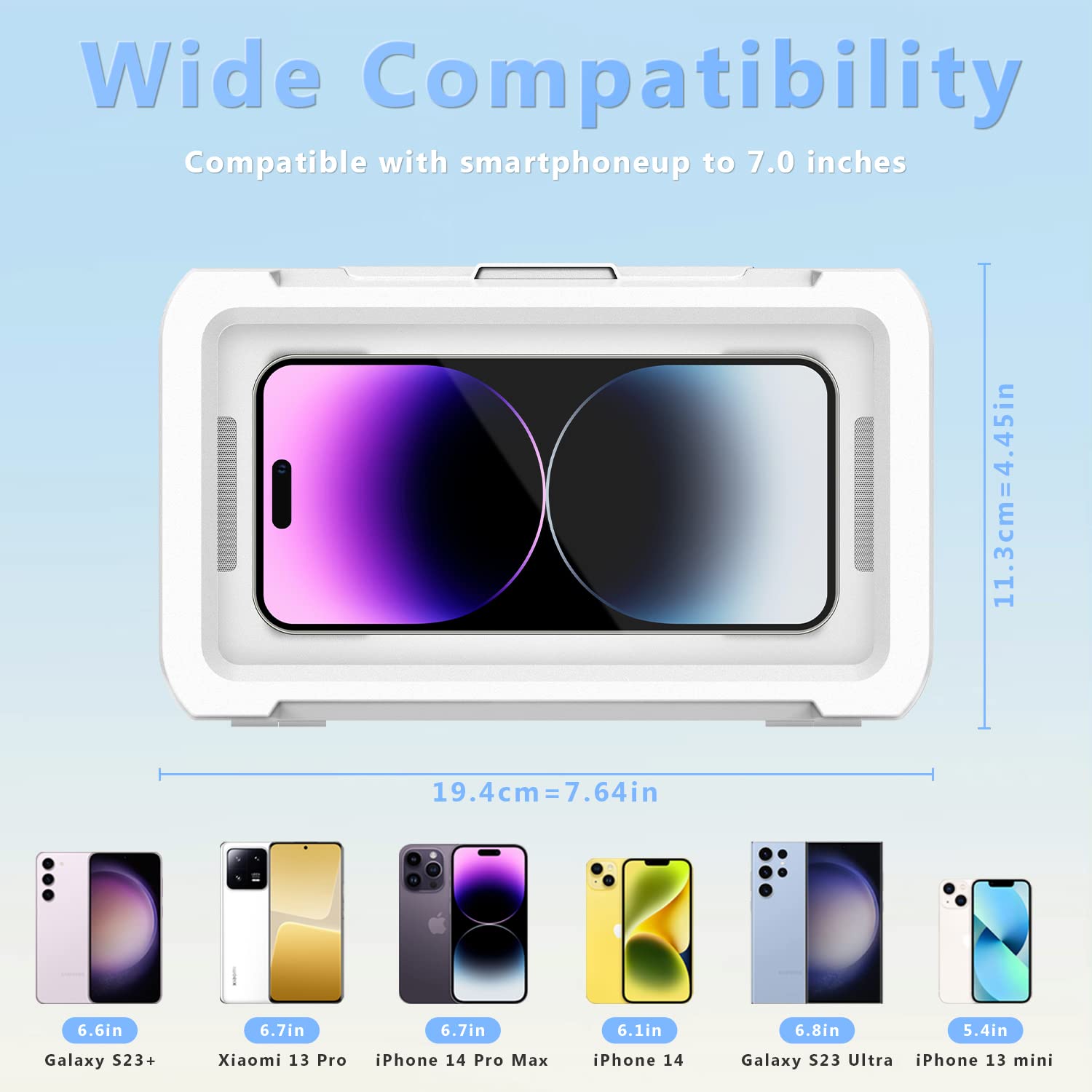 Urroy Shower Phone Holder Waterproof, 360 Rotation Shower Phone Case, Anti Fog High Sensitivity Universal Cover Mount Stand For