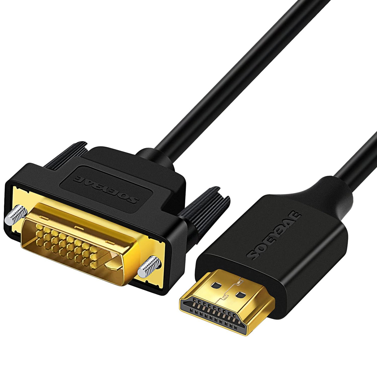 Soeybae Dvi To Hdmi Cable 15Ft,Hdmi To Dvi Bi Directional Adapter Cable Support 1080P,Compatible With Xbox, Pc, Tv Box,Monitor