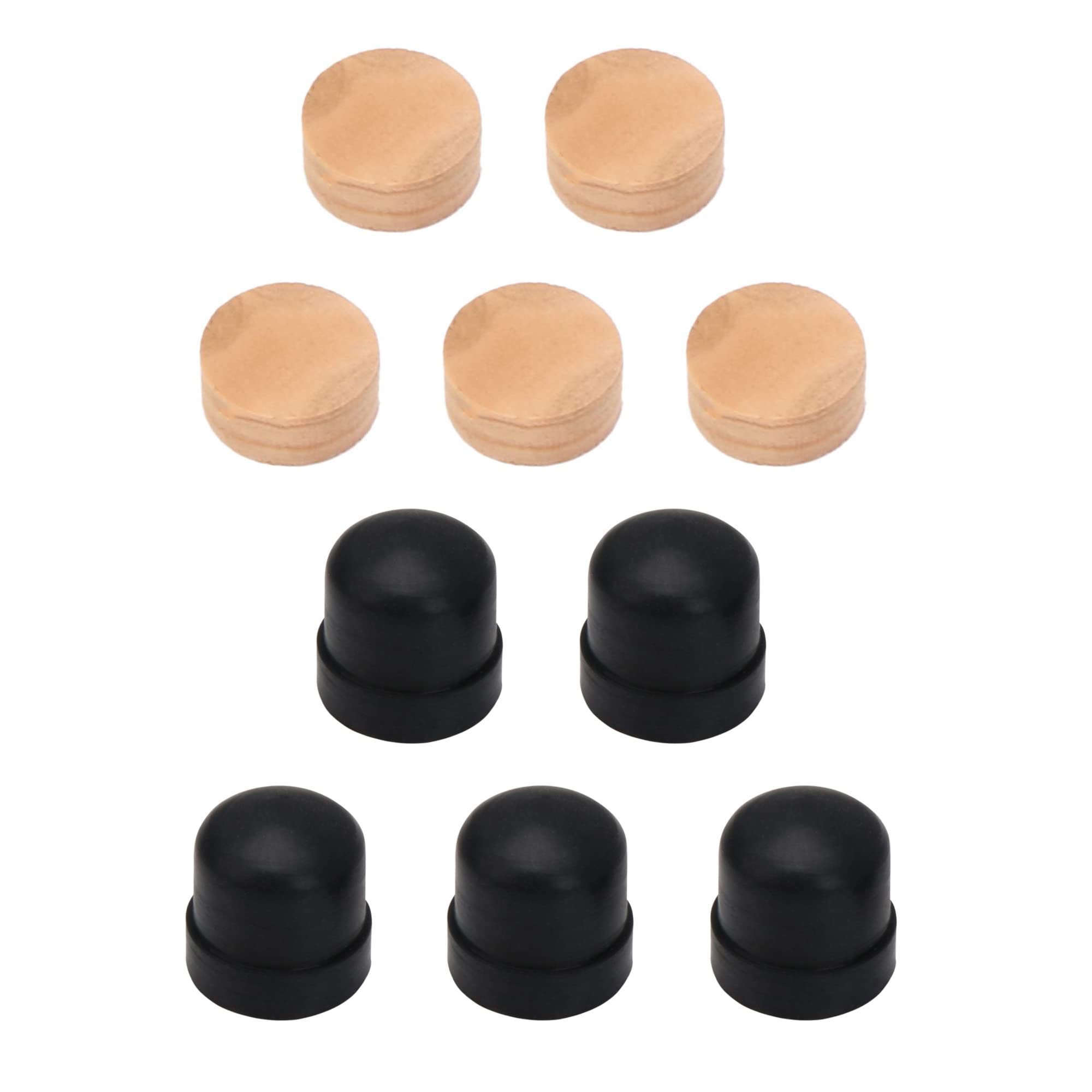 Yibuy 5Pcs Trombone Slide Rubber End Bumper And Trombone Cork Pads 9.5Mm