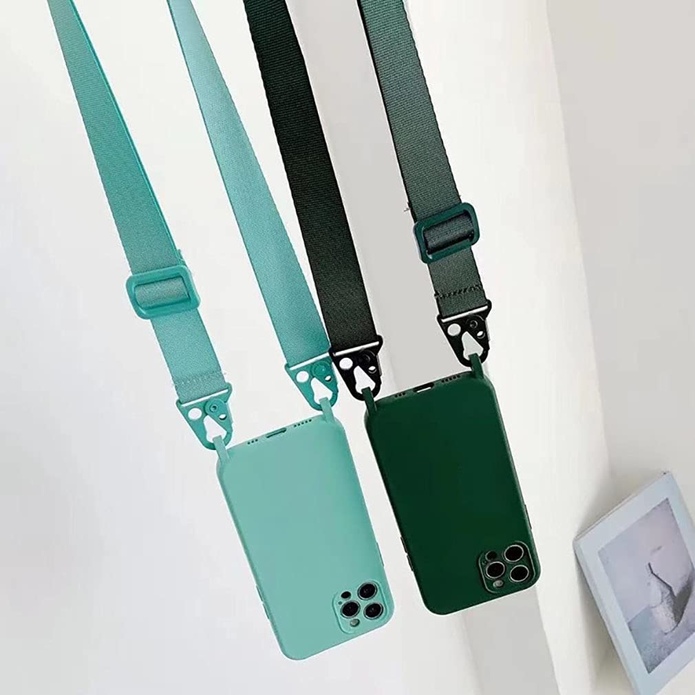 Cquukoi For Iphone 15 Pro Max,Crossbody Phone Case With Shoulder Strap Soft Silicone Case With Adjustable Lanyard Cute Cool Wire