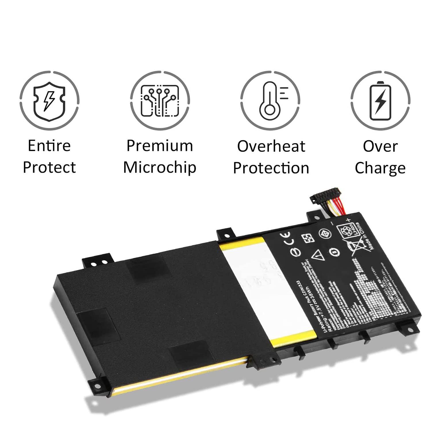 C21N1333 C21Ni333 Laptop Battery Replacement For Asus Transformer Book Flip Tp550 R554L Tp550L Tp550La Tp550Ld Tp550Lj 0B200 008