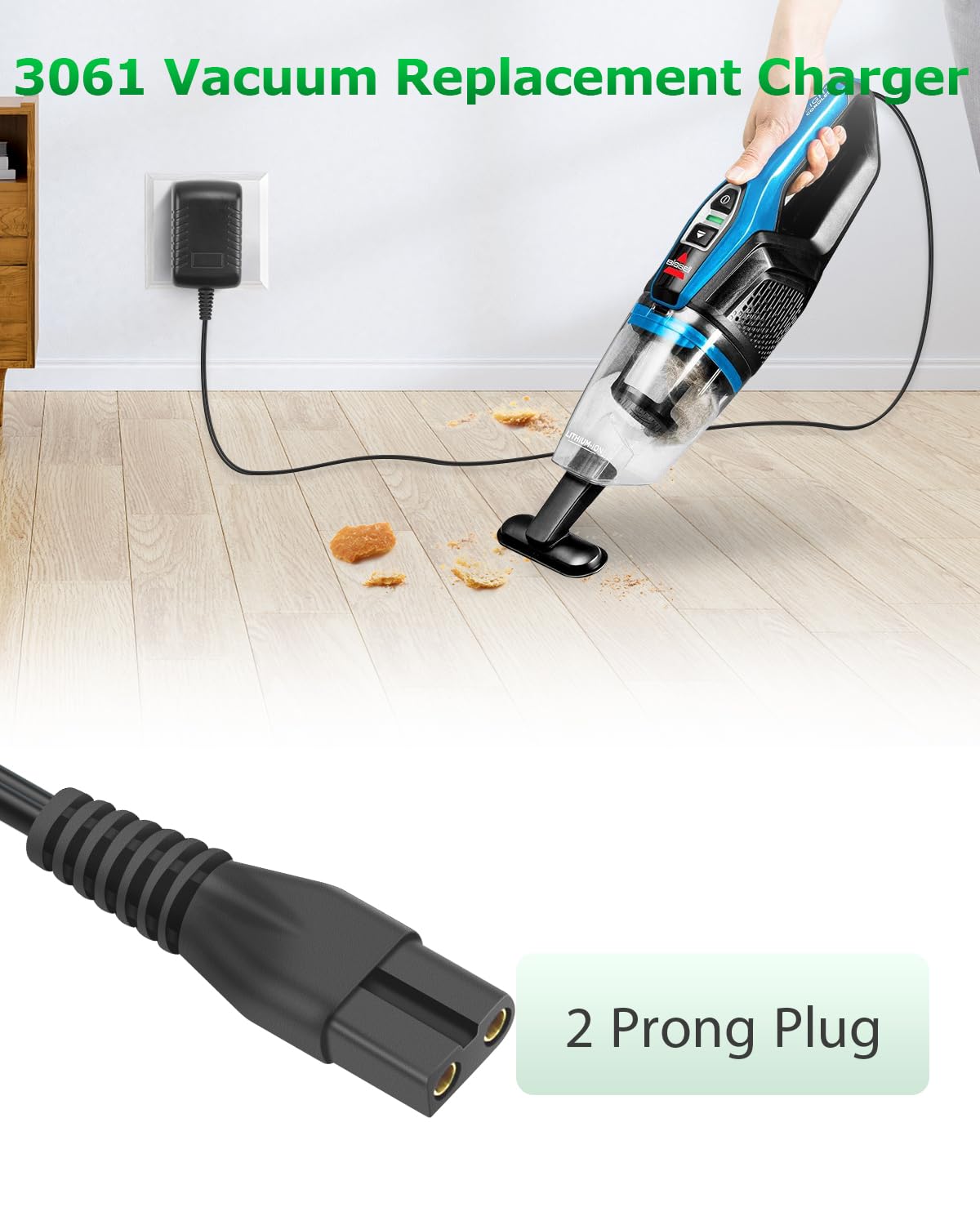 Charger For Bissell 3061 3190 3190A 31902 3191 3191C,For Bissell 3061 Featherweight Cordless Stick Vacuum Powerlifter Ion Pet 31