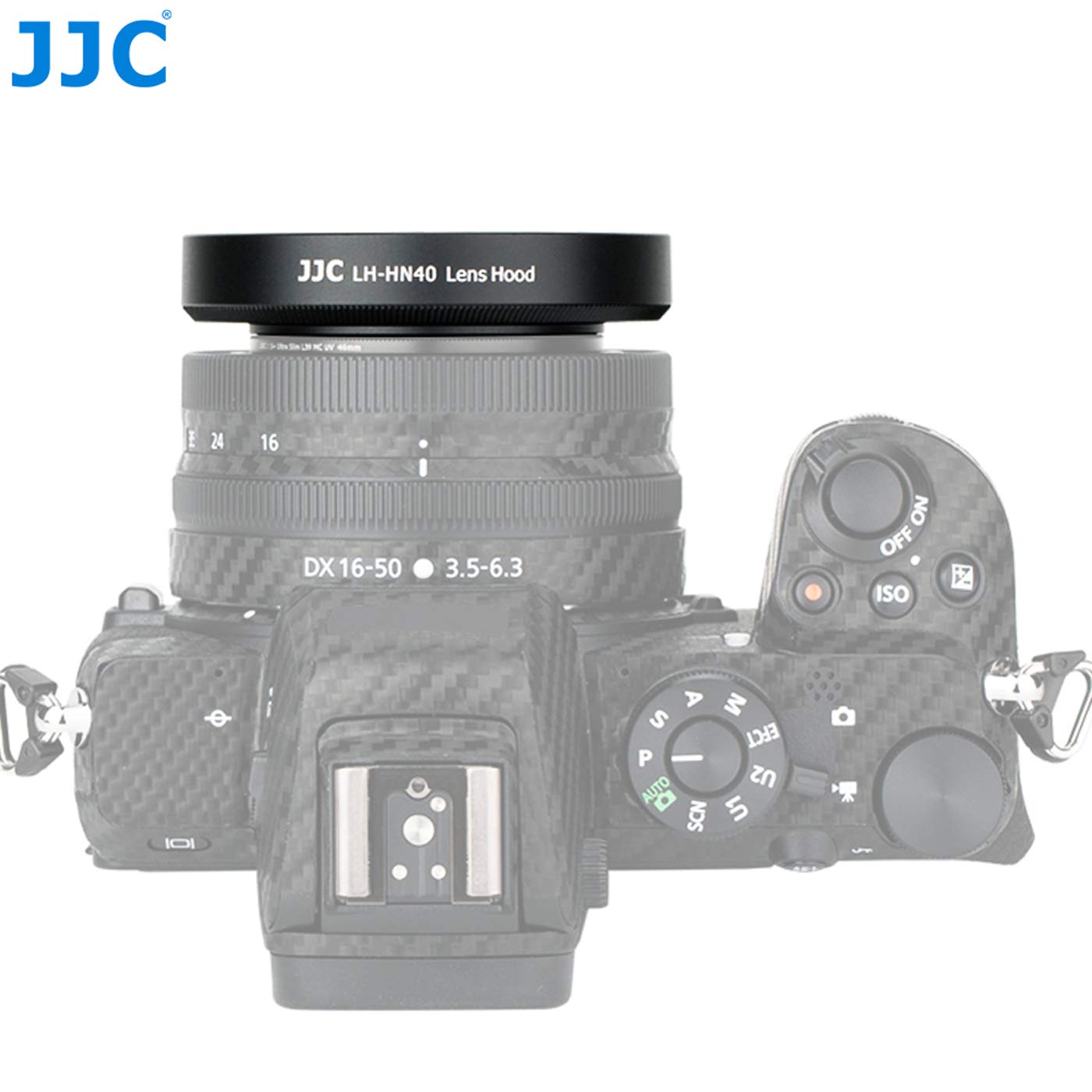 Fotasy Jjc Dedicated Black Screw-In Lens Hood Shade For Nikon Nikkor Z Dx 16-50Mm F/3.5-6.3 Vr, Replace Hn-40 Lense Hood, Compat