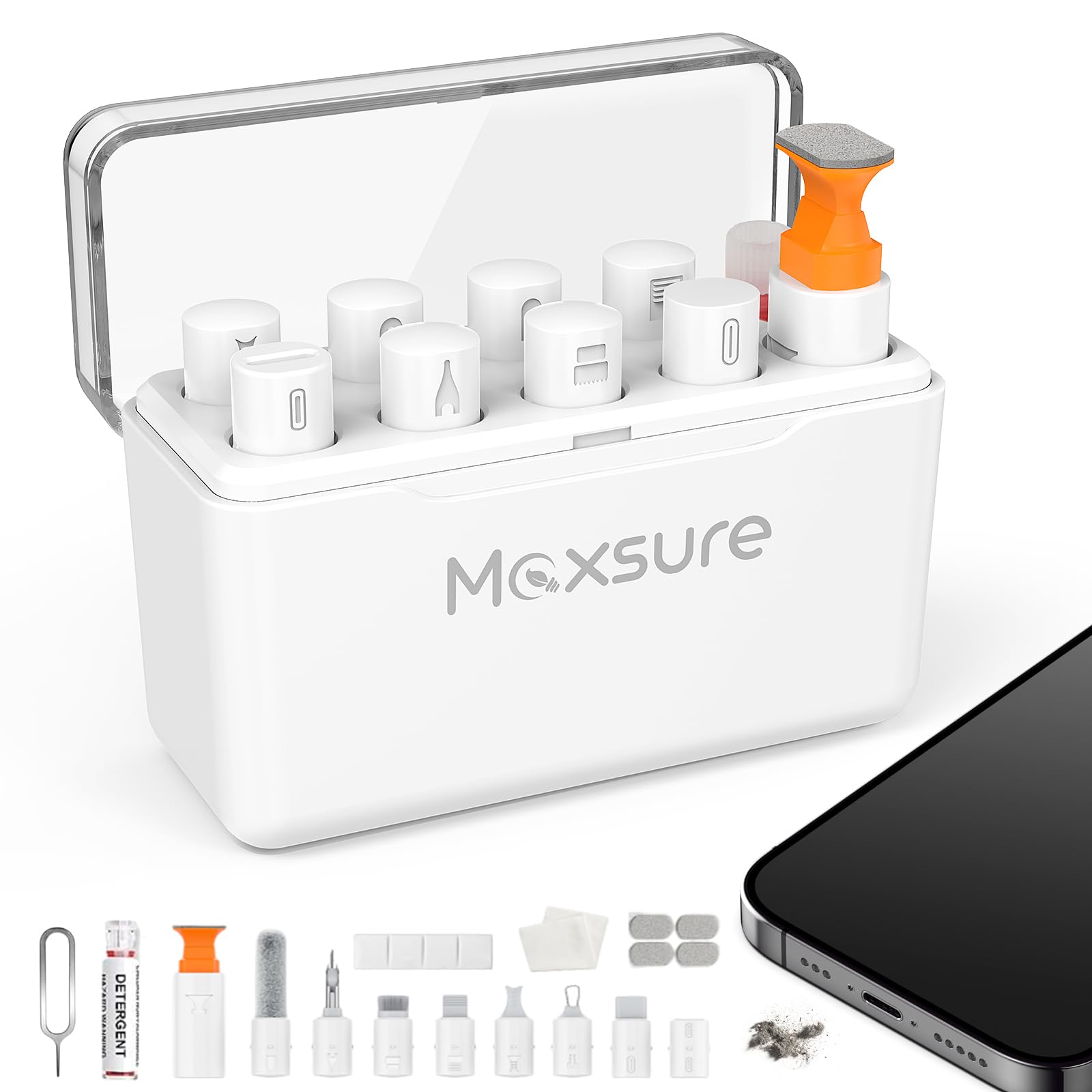 12 In 1 Iphone Cleaning Kit, Airpods Cleaning Kit, Ipad/Phone Charging Port Cleaner Repair & Restore Tool,Multi Cleaner Tool Kit