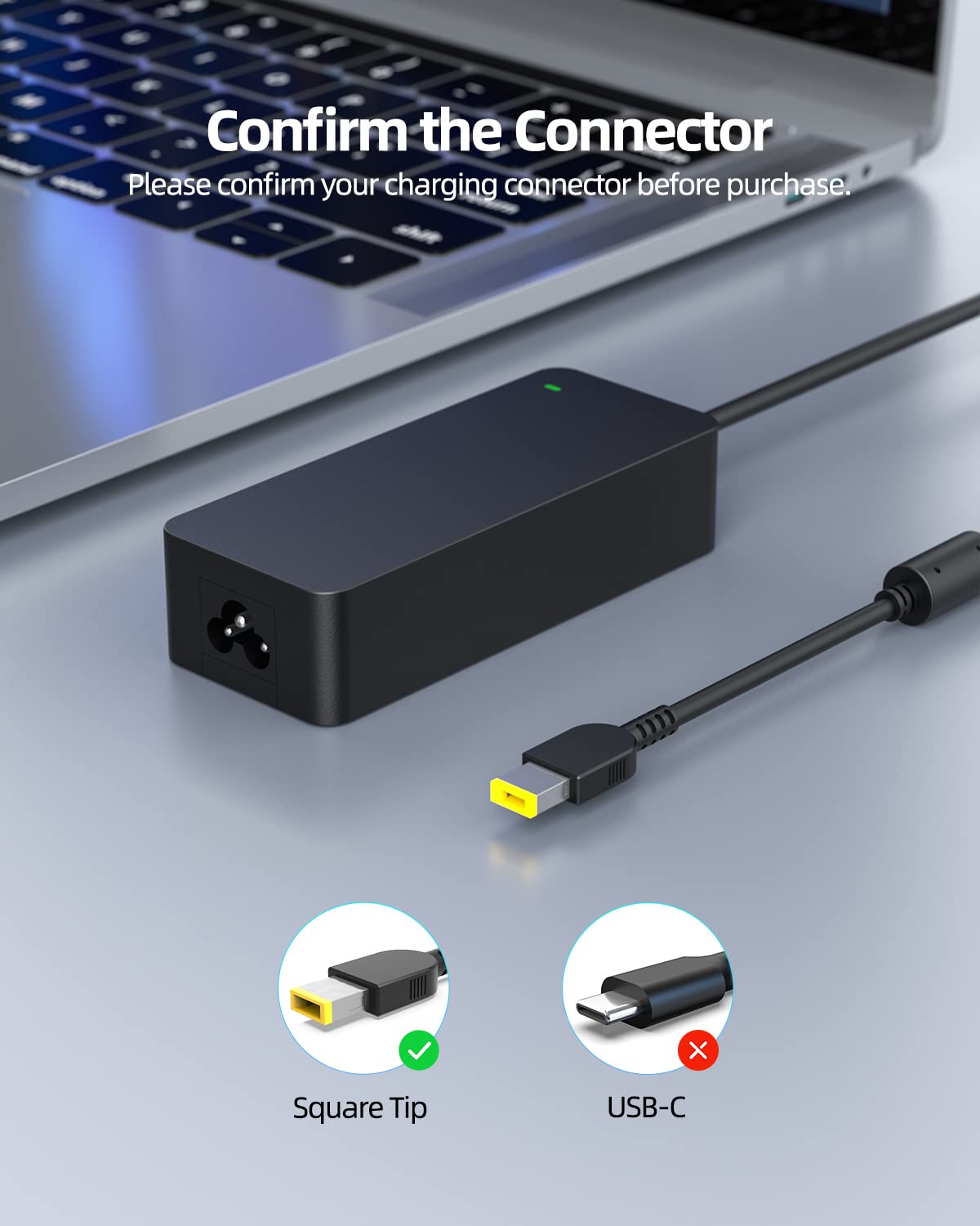 90W 65W Slim Tip Charger Compatible With Lenovo Yoga Ideapad 730-15Iwl 730-15Ikb 720-15Ikb 720S-15Ikb 720S Touch-15Ikb 330-17Ich