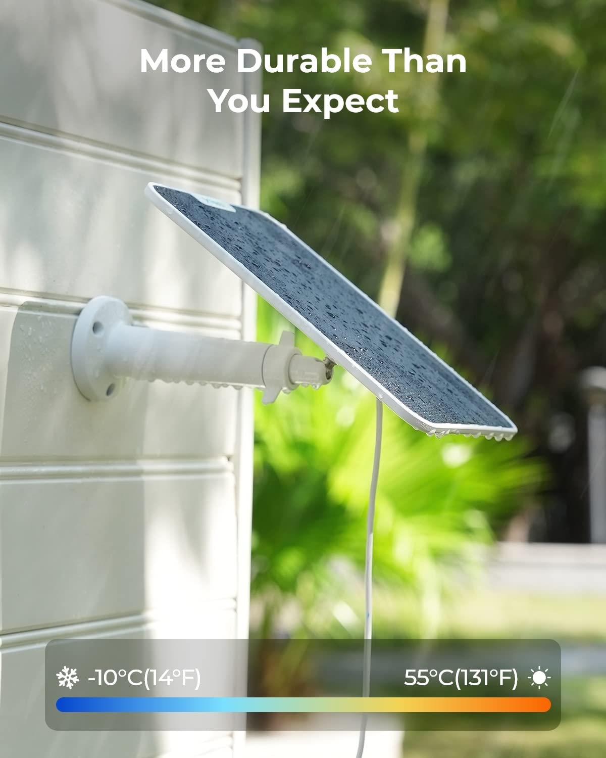 Reolink 6W Solar Panel White, Non Stop Solar Power Supply For All Wireless Battery Camera, Trackmix/Argus Pt/Go Pt Ultra, Waterp