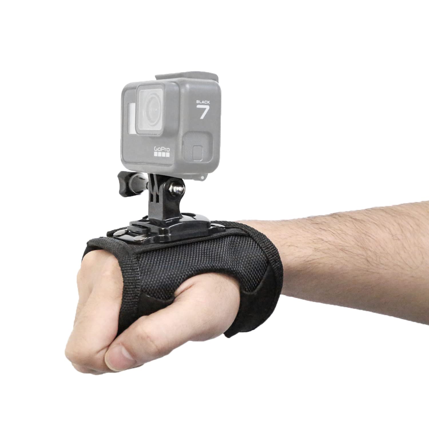 Haoyou 360 Degree Rotating Hand Strap Mount, Compatible With Gopro Hero 12 11 10 9 8 7 6 5 4 3+ 3 Hero 2018 Session Akaso Dji Osmo And Other Action Cameras