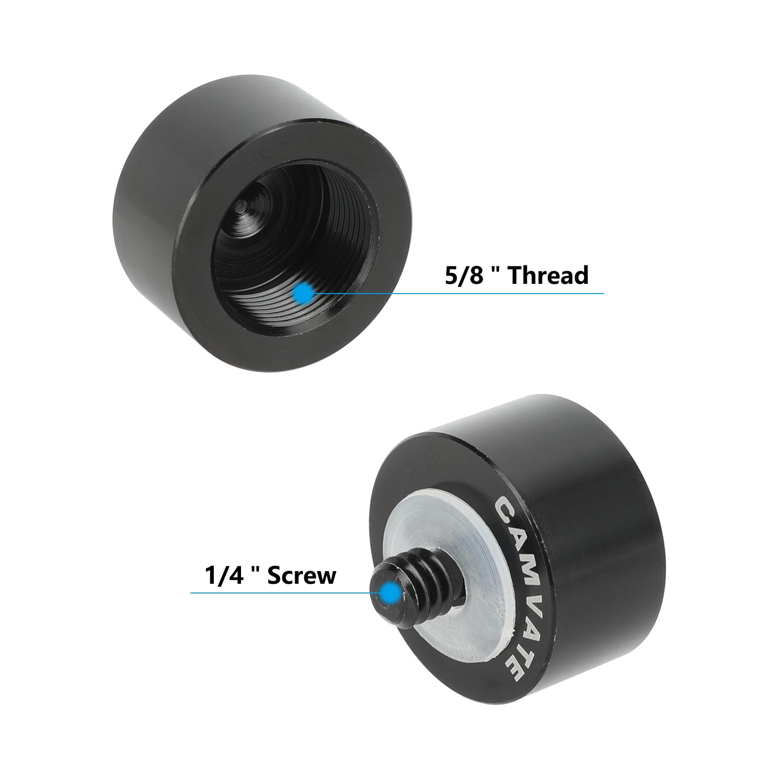 Camvate Mic Stand Adapter 1/4'' Male To 5/8'' Female For Microphone Holder   1313