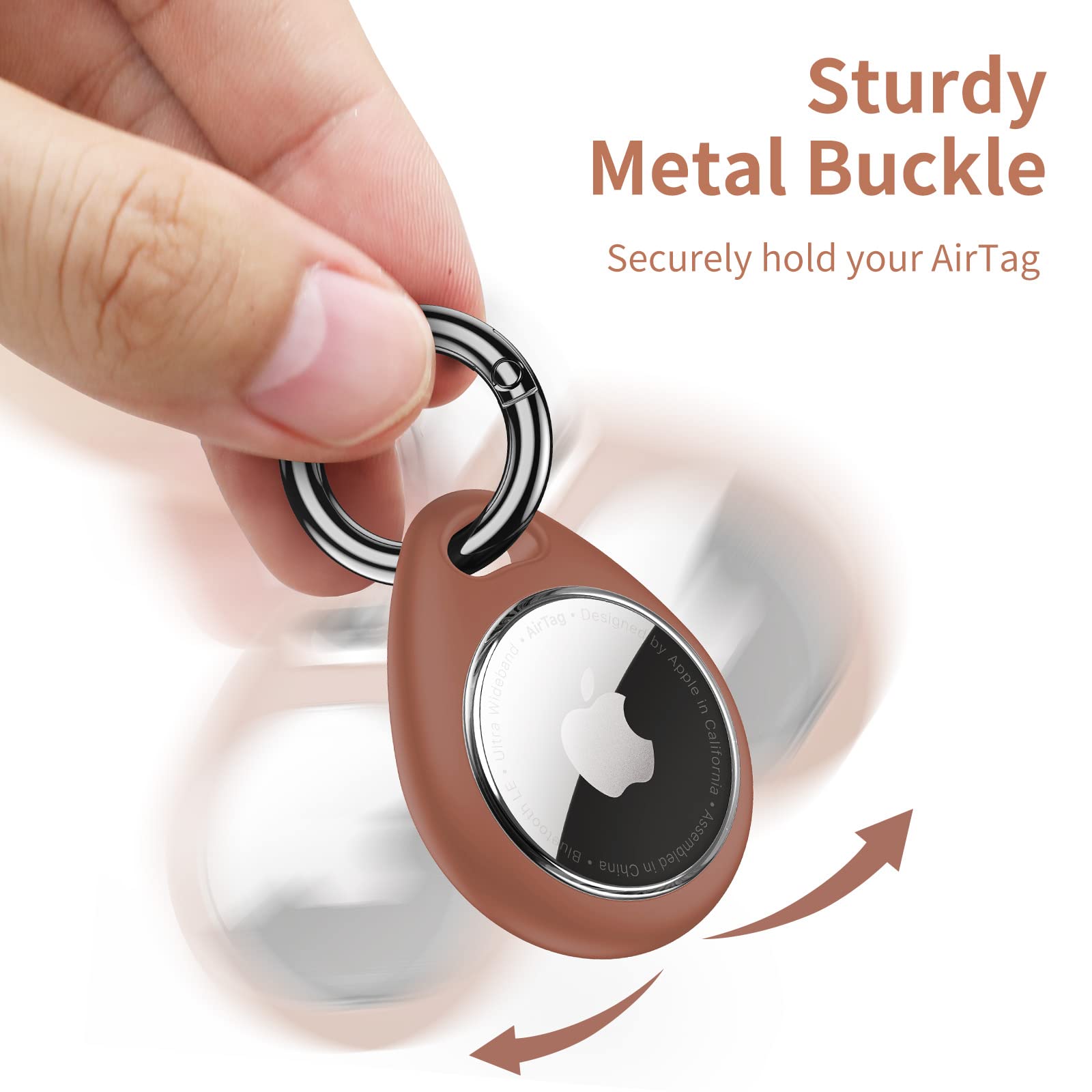 Unbreakcable Apple Airtag Holder   4 Pack [Fit Tightly Design] [Easy To Install] [Hold Air Tag Securely] Waterproof Tpu Shell Pr