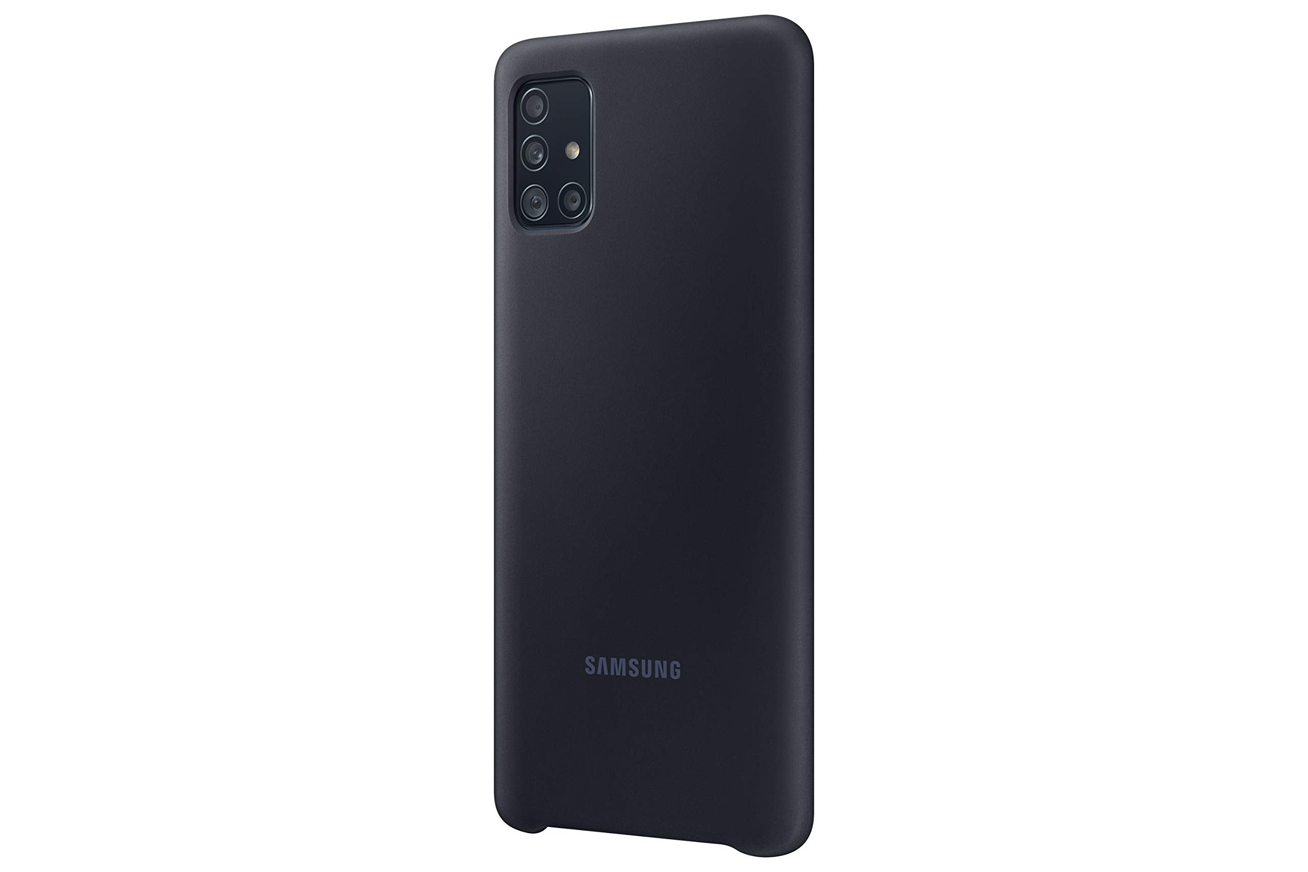 Samsung Original Galaxy A51 Soft Touch Silicone Cover/Mobile Phone Case - Black