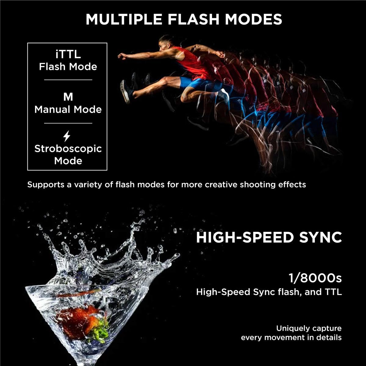 Flashpoint Evolv 200 R2 Ttl Pocket Flash Kit - 200Ws, 1/8000 Hss, 500 Full Power Flashes, 0.01-1.8S Recycling W/2900Mah Battery,