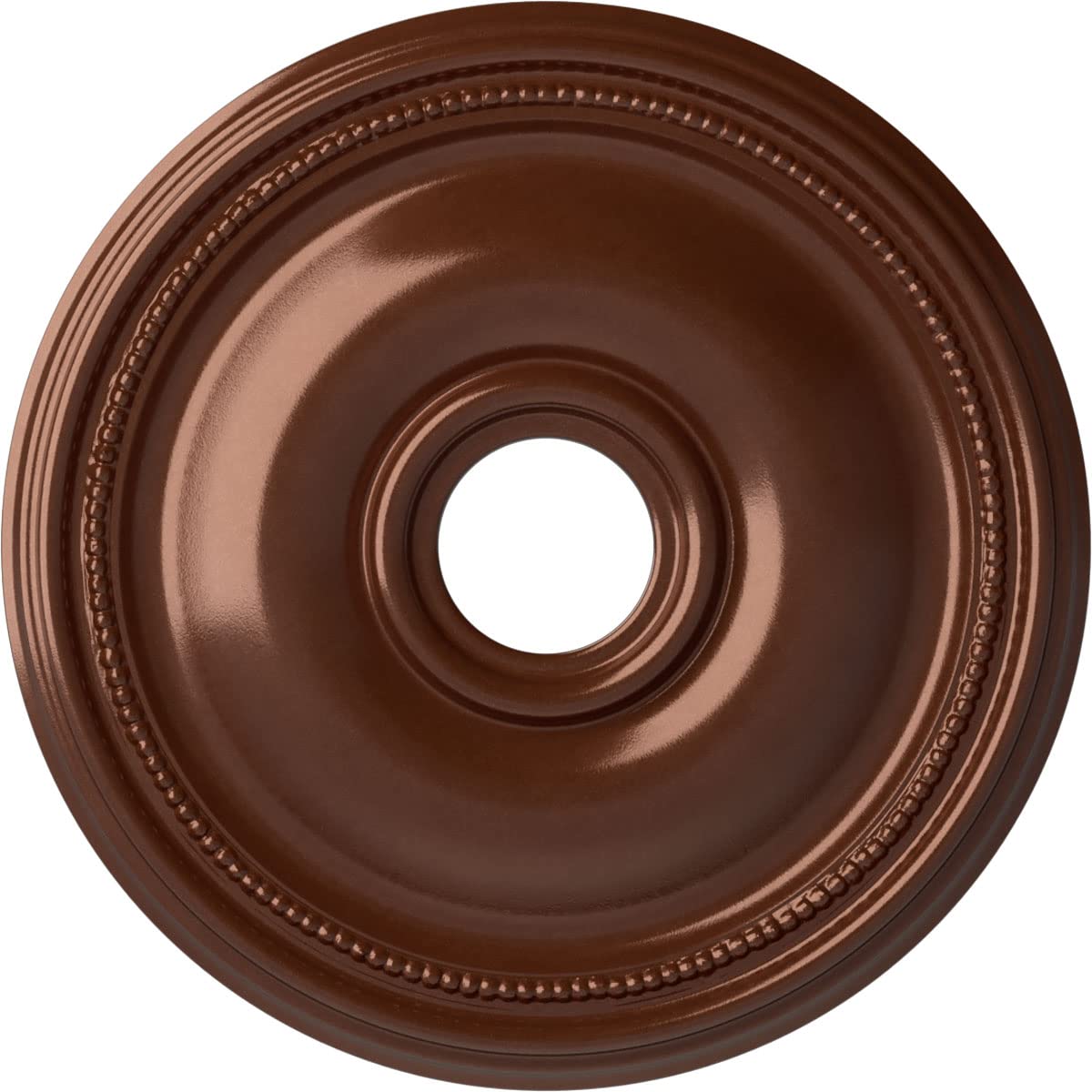 Ekena Millwork Cm18Brcps Bradford Ceiling Medallion, 18 1/8''Od X 3 3/4''Id X 1 1/8''P, Hand Painted Copper Penny