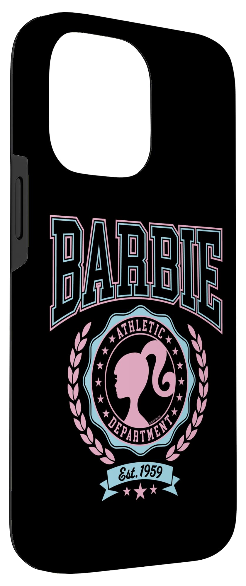 Iphone 14 Pro Max Barbie   Varsity Athletic Department Silhouette Logo Case