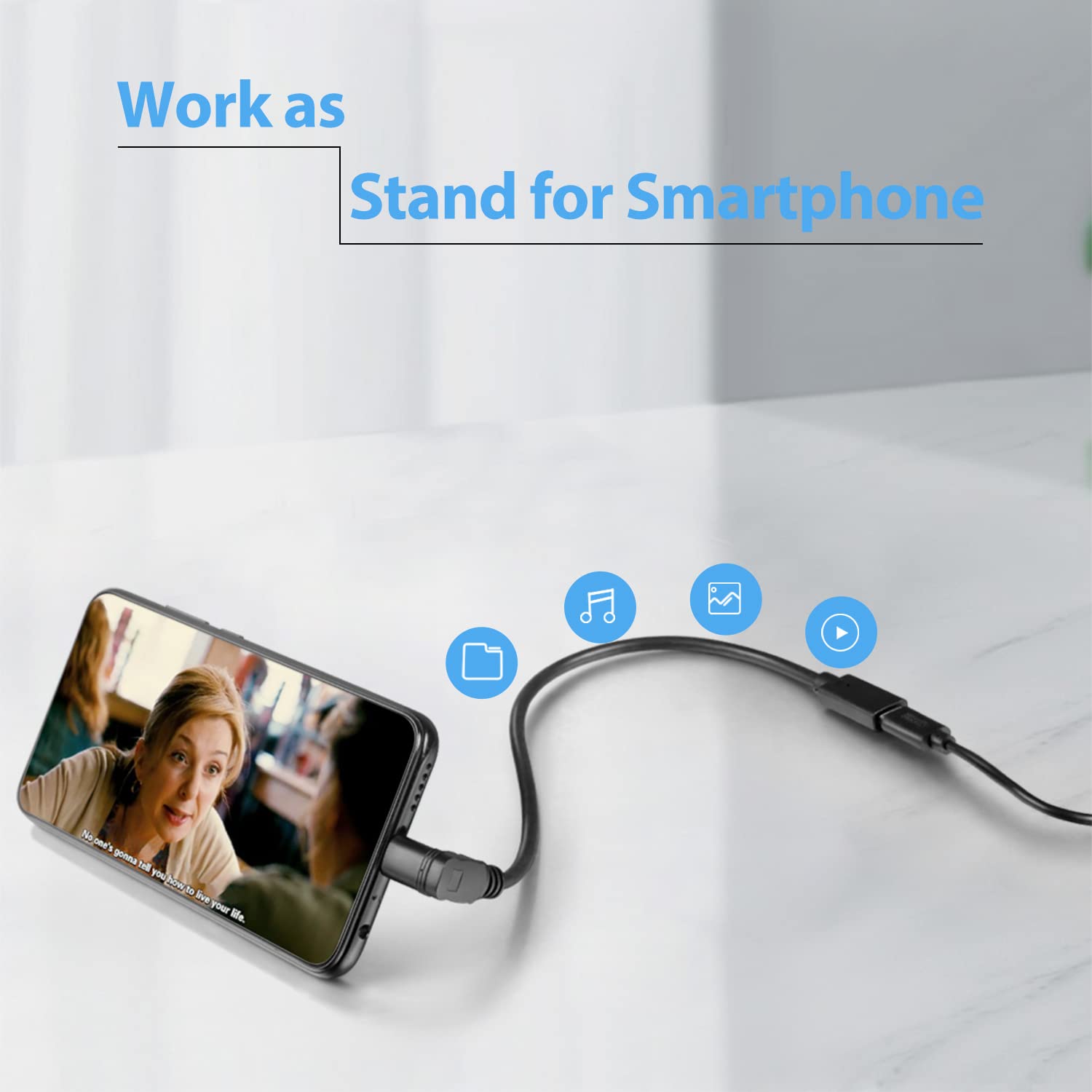 Urwoow Quick Charge Usb Type C Up Or Down Angle 90 Degree Male To Usb Type C Female 3 Amp Sync And Charging Cable Cord Wire Adap