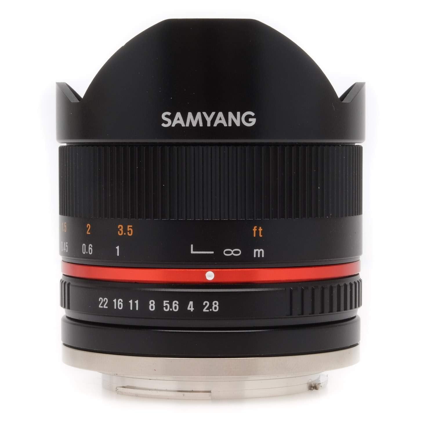 Samyang 8mm F2.8 UMC Fisheye II (Black) Lens for Canon EF-M Mount Compact System Cameras