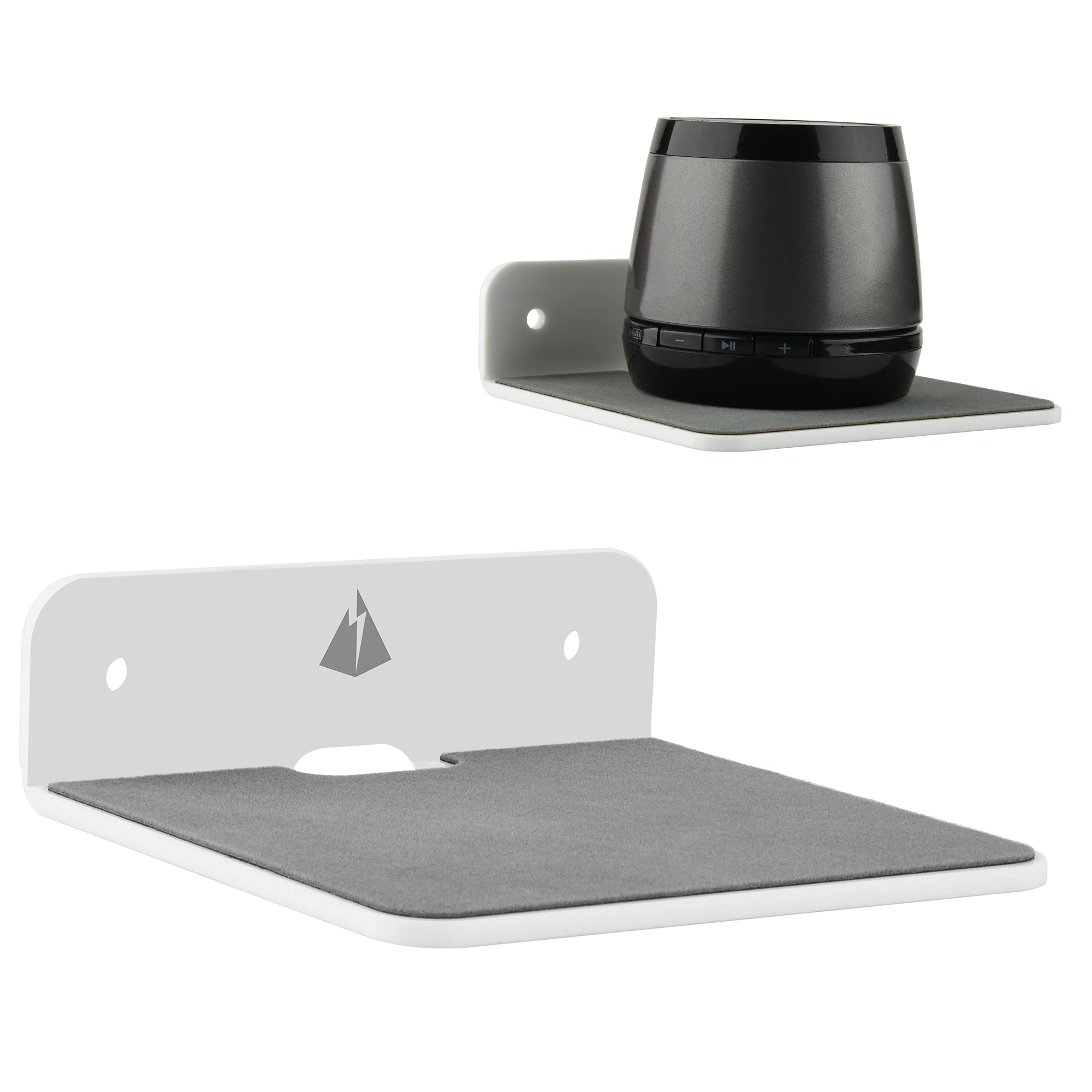 Txesign Wall Shelf Speaker Shelf, Small Wall Shelf Speaker Mount Speaker Stand For Bluetooth Speaker, Webcam, Cell Phones, Displ