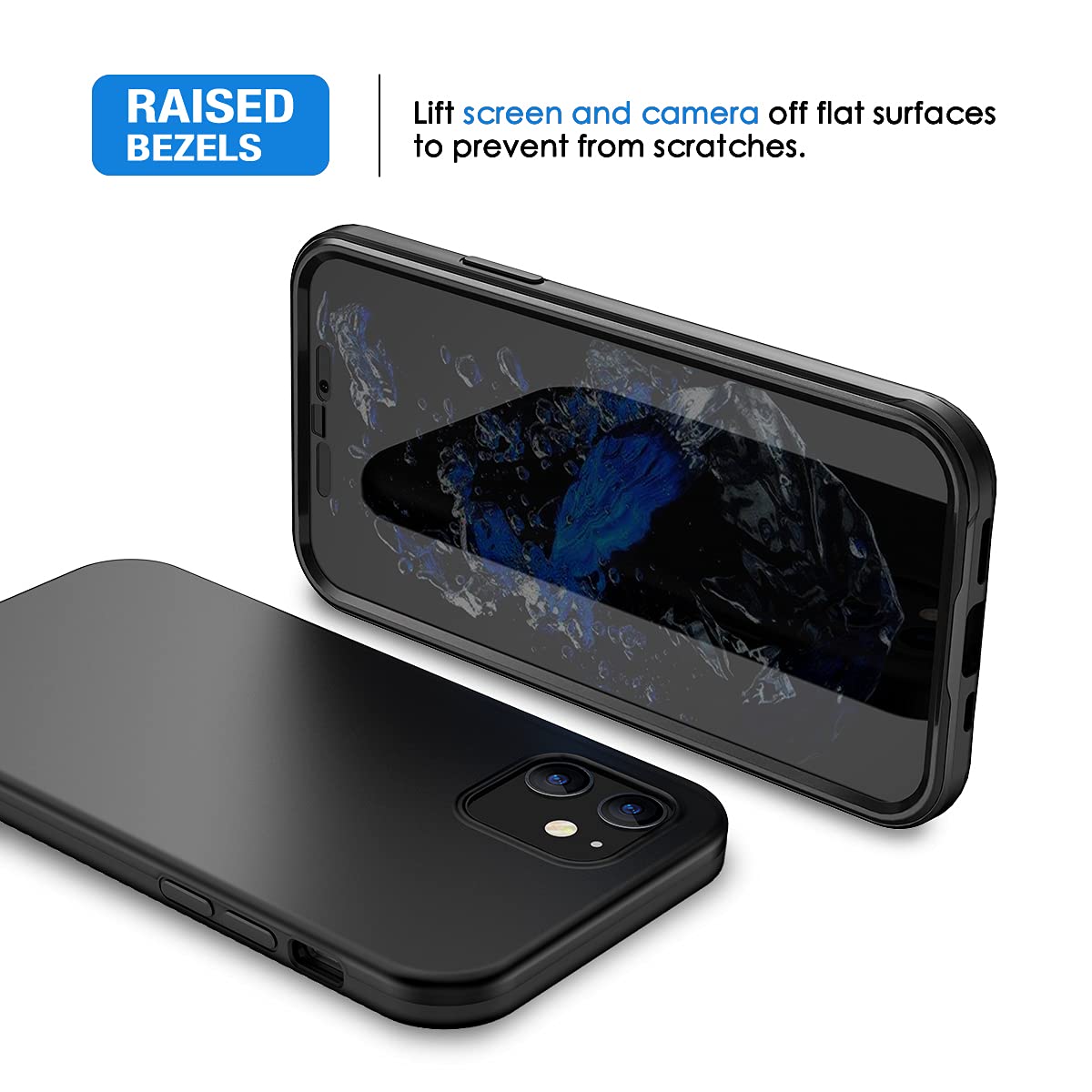 Suritch Compatible With Iphone 12 Mini Case 2020, [Built In Screen Protector] Full Body Protection Shockproof Rugged Bumper Soft