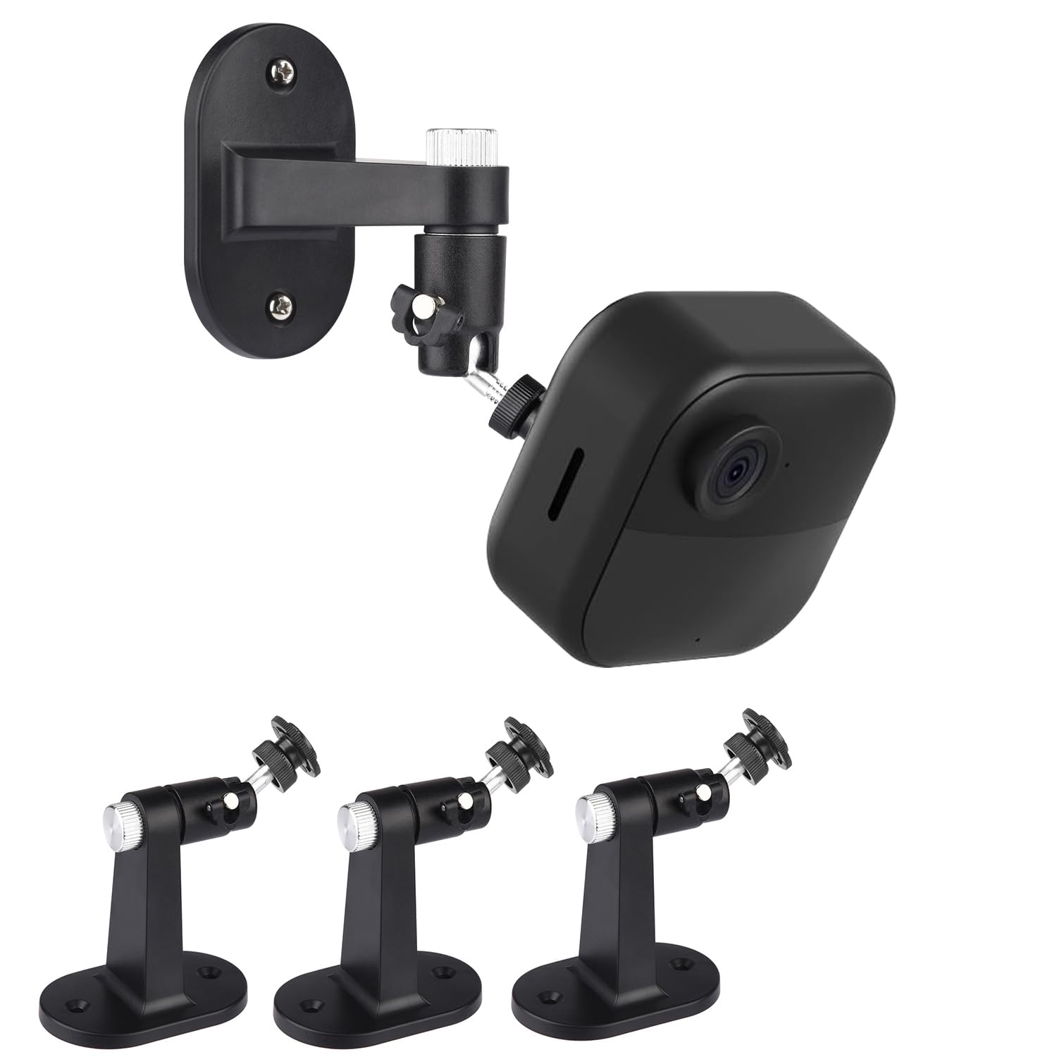 3Pack Adjustable Security Wall Mount Bracket For Blink Outdoor 4 (4Th Gen) / (3Rd Gen), Blink Xt / Xt2, Blink Mini, Perfect View Angle For Your Blink Surveillance Camera   Black