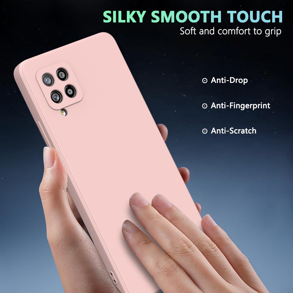 Wogroo For Samsung Galaxy A42 Case Pink, Scratch Resistant With Soft Touch, Slim Thin Phone Cover For Samsung Galaxy A42