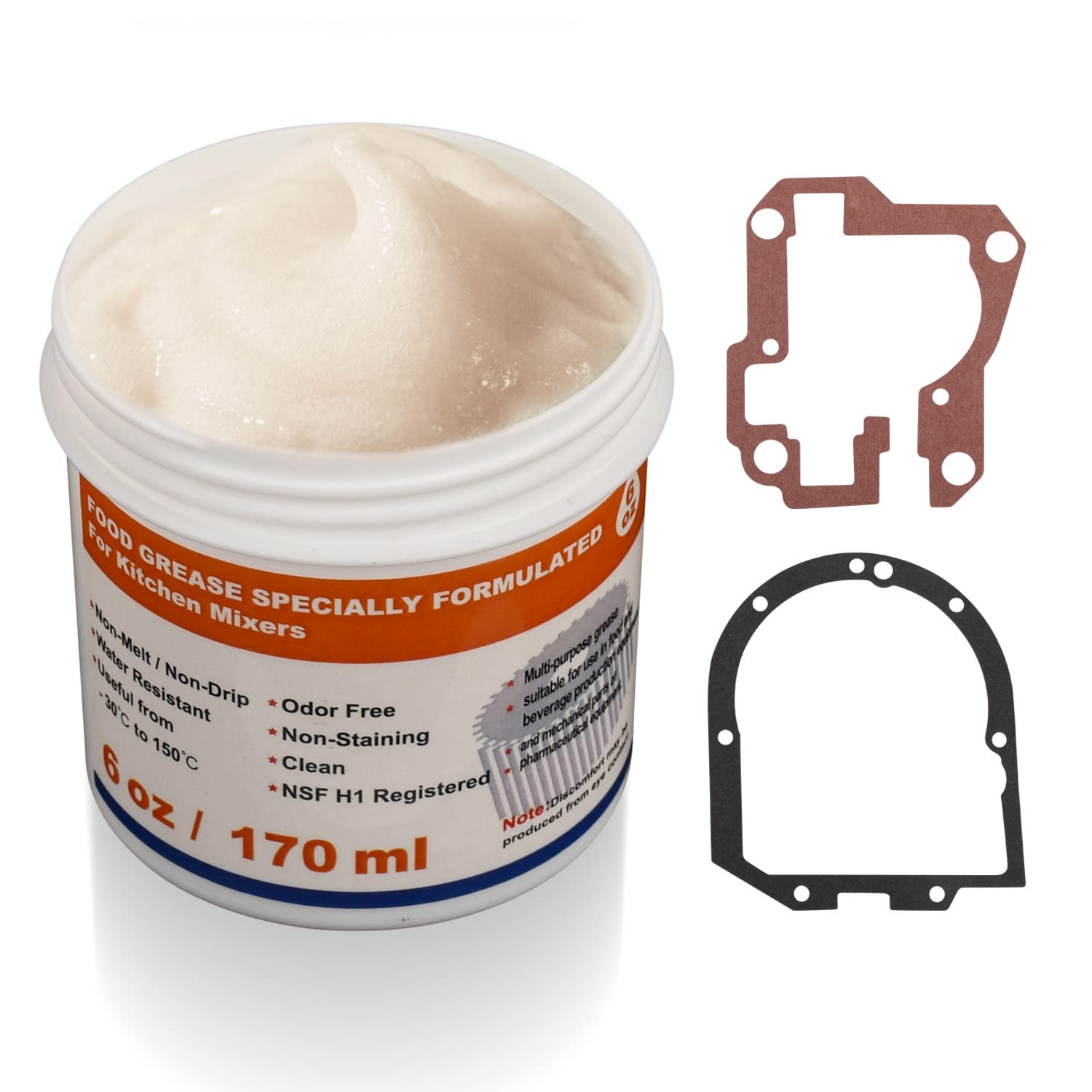 6 Oz Food Grade Grease For Kitchenaid Stand Mixer With 9709511 Wp4162324 4162324 Gasket And Spoon Easy To Use