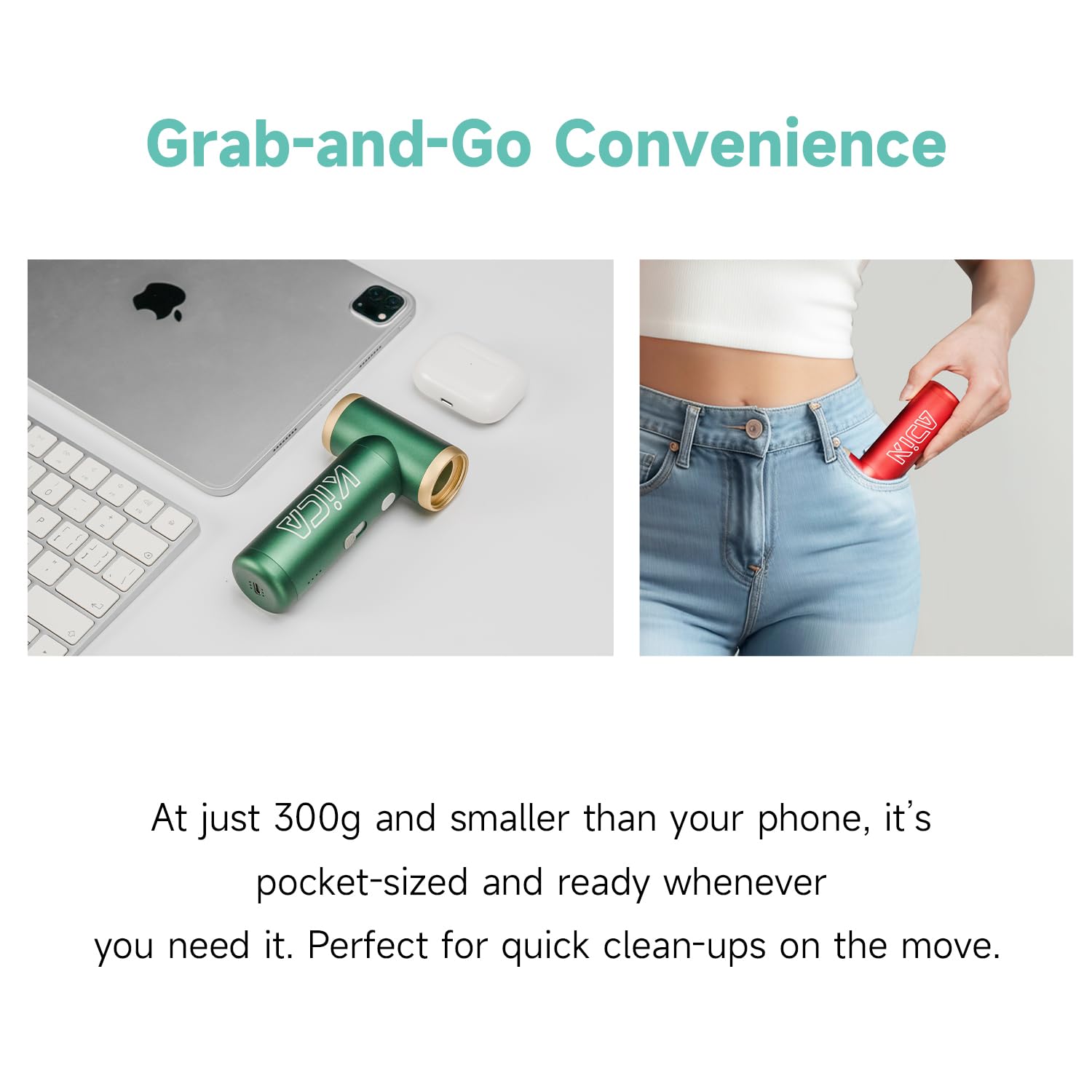 Kica Jetfan 2S Combo Compressed Aircan Substitute,117000Rpm Air Duster Electric Blower For Computerkeyboard Cleaning,Hair Drying