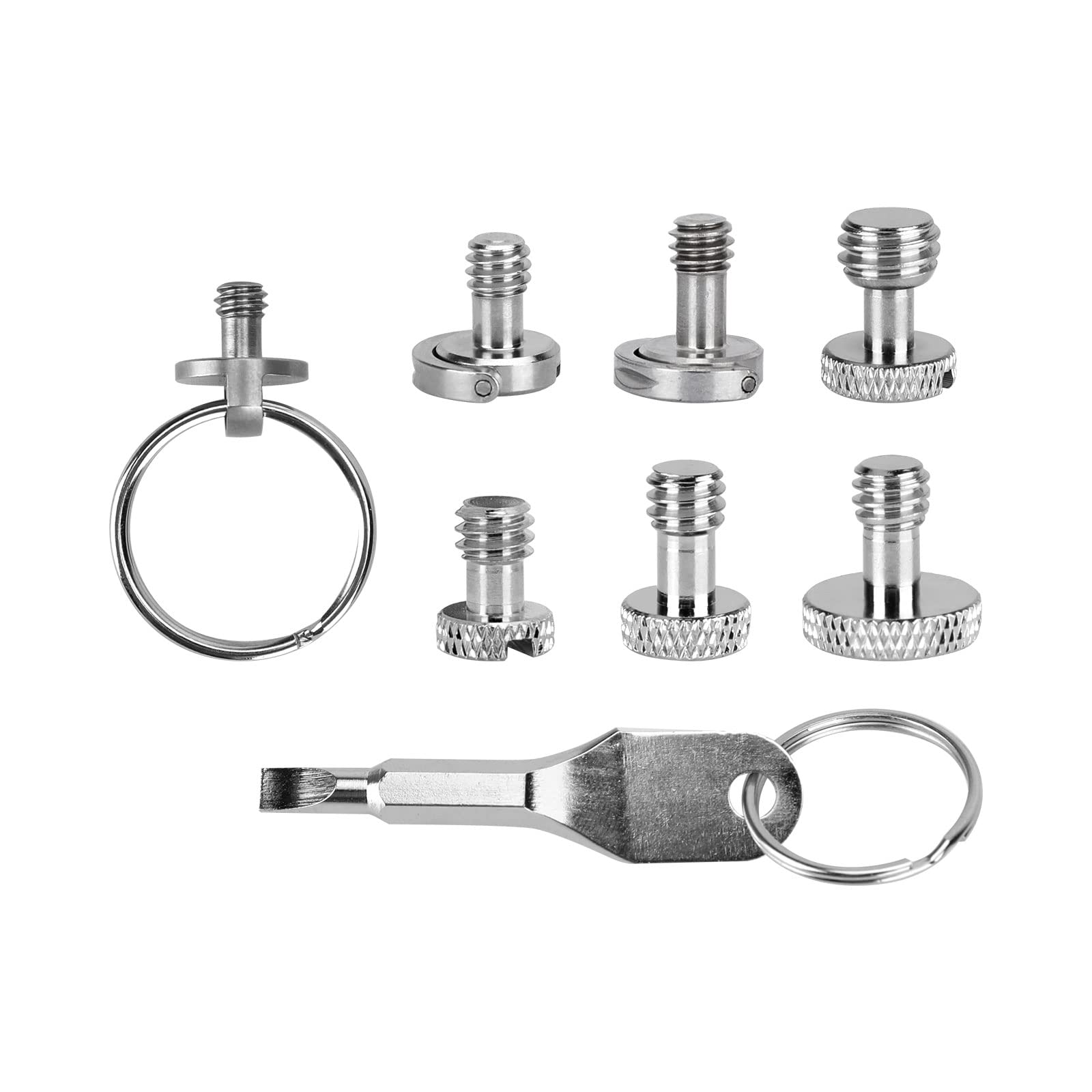 Szrig Camera Cage Screw Adapter With 1/4'' 20 & 3/8 16 Screw Pack For Tripod Screw Accessories(8 Pieces)