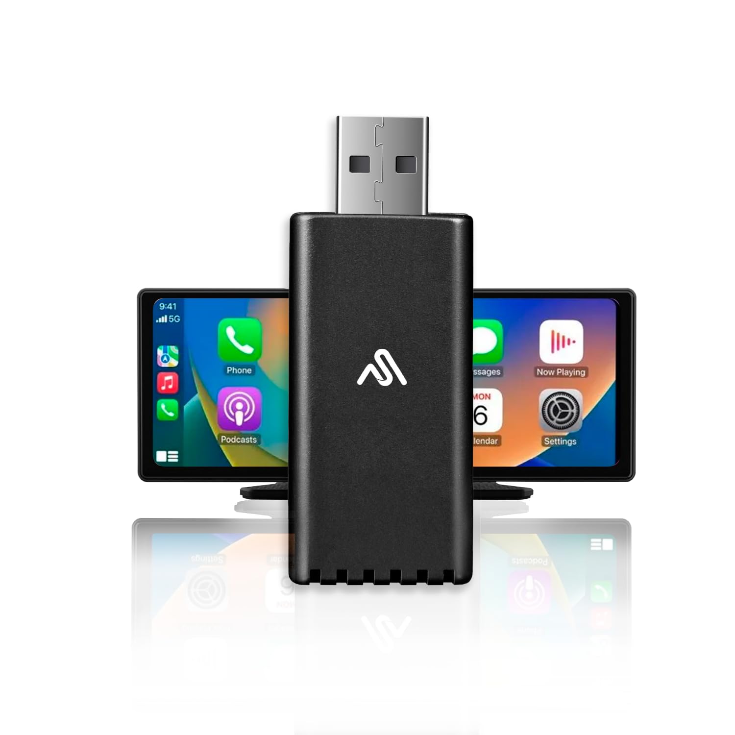 Wireless Carplay Adapter   Newest And Fastest 5Ghz   Autosky   Plug And Play   Usb C And Usb A Cables   Wired Carplay Required