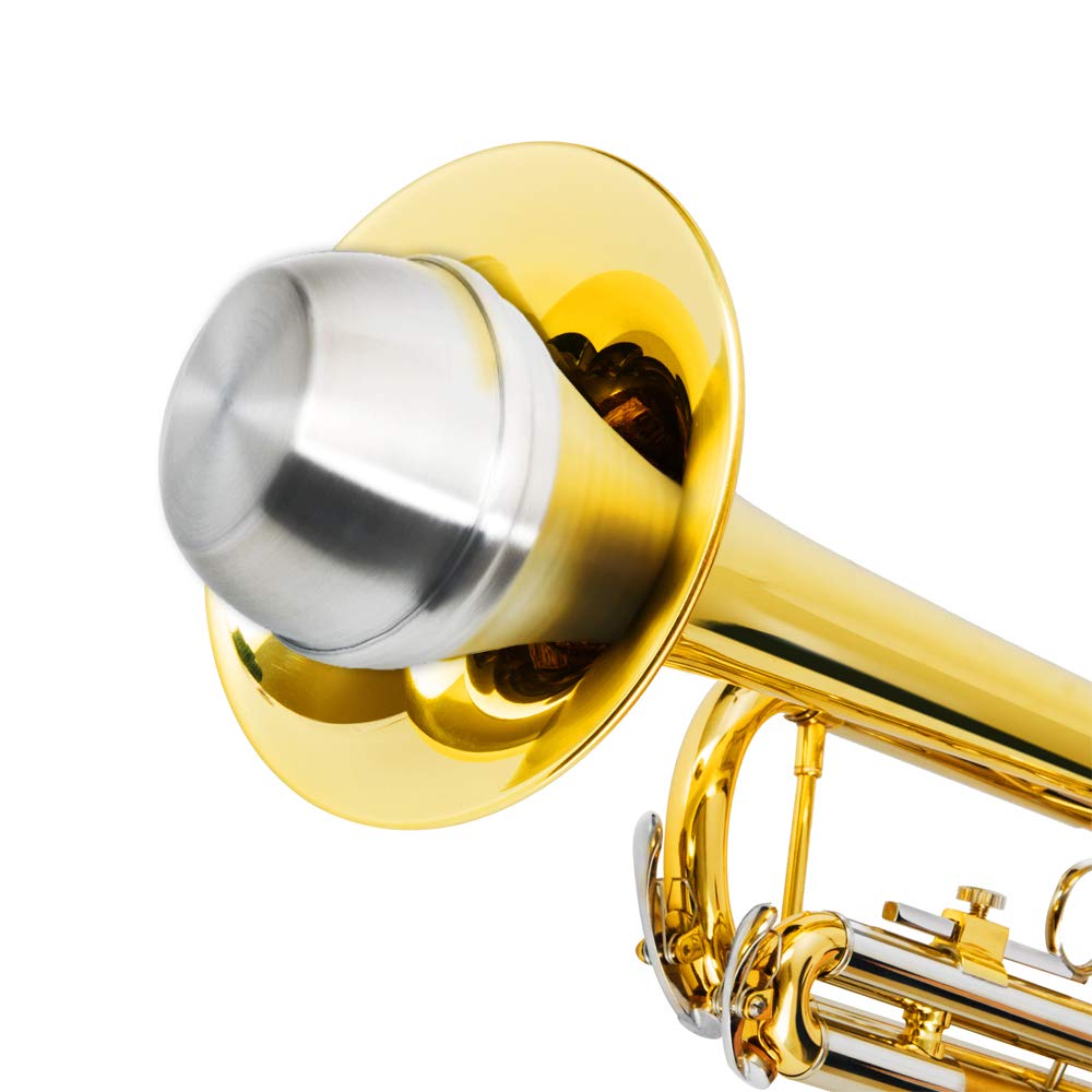 Eastrock Trumpet Straight Mute Silencer Lightweight With Rubber Cork For Jazz,Classic,Beginners And Students