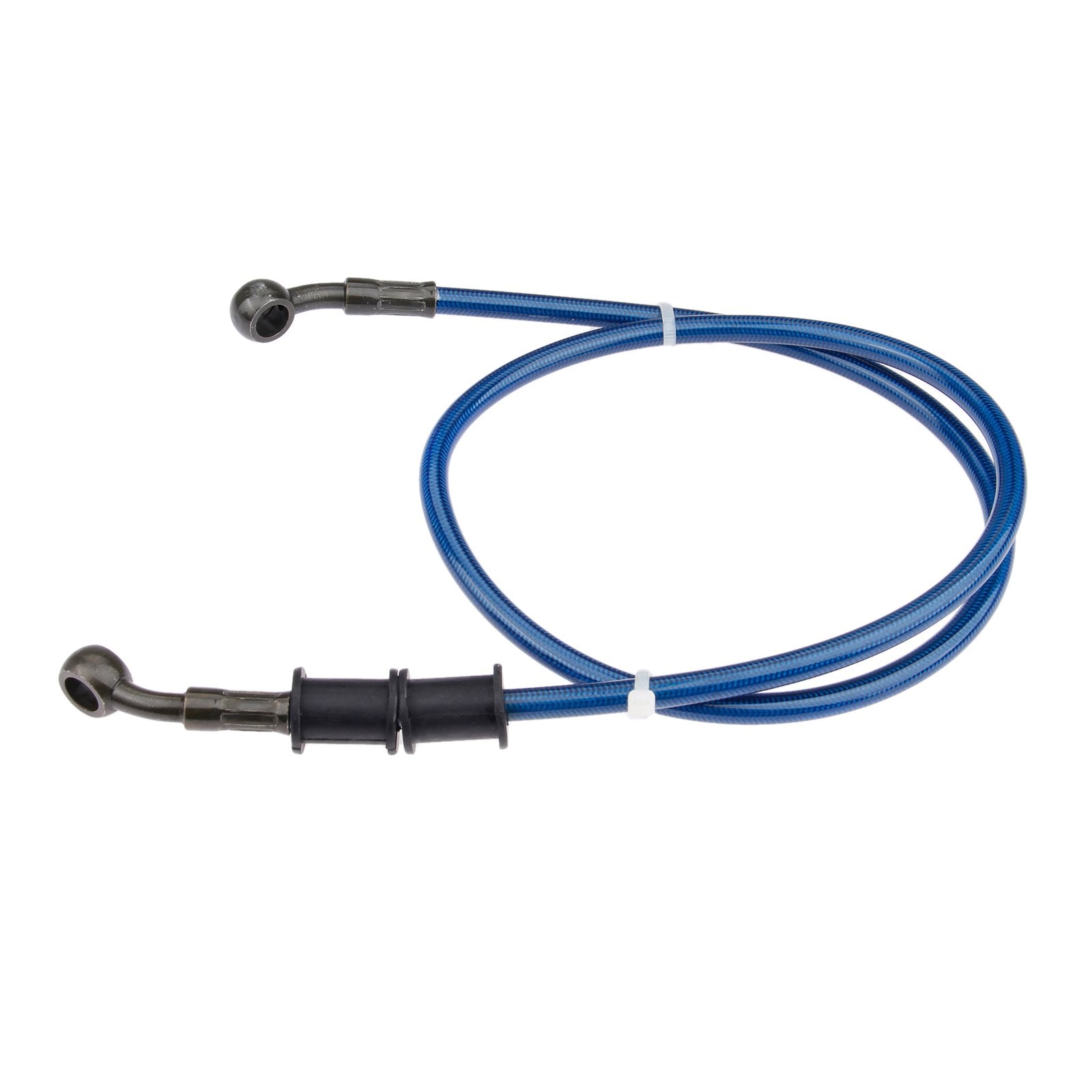 Mtsooning 90Mm/35.4 Inch Motorcycle Brake Clutch Line, Flexible Braided Brake Oil Pipe With 360 Degree Rotatable Banjo Replaceme