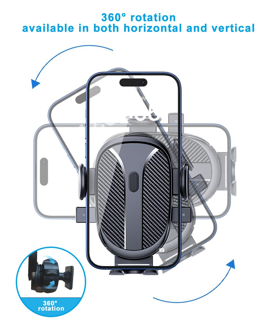 Kephth Car Phone Holder For Jeep Wrangler Accessories 2024 2025 Dash Mount Cell Phone Holder For Most Smartphones Auto Interior