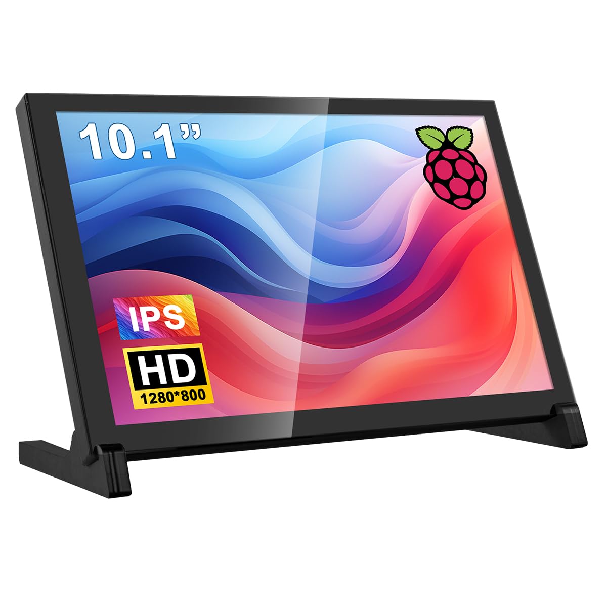 Hosyond 10.1'' Ips Lcd Capacitive Touchscreen Monitor Hdmi Display 1280X800 For Raspberry Pi 5/4/3B+ Xbox Ps4 Windows 7/8/10