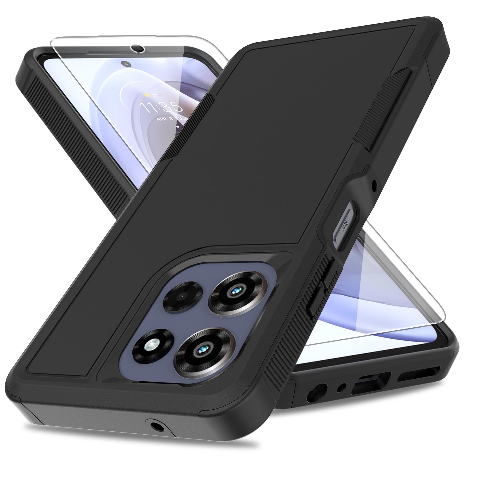for Motorola Moto G Power 2026/Moto G Power 2025 Case, Dual Layer Protective Heavy DutyNon-Slip [Military Grade 16ft.Drop Tested