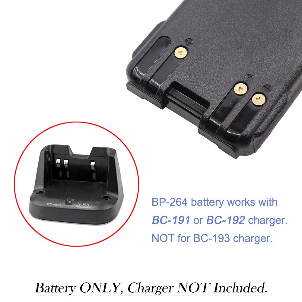 Aimtobest Bp264 Bp 264 1500Mah Ni Mh Battery Compatible For Icom Ic T70A Ic F4001 Ic F4003 Ic F3001 Ic V80 Ic U80 Ic F3101D Ic F