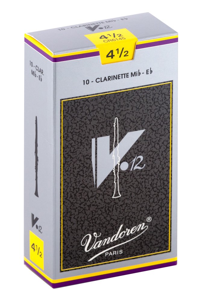 Vandoren Cr6145 Eb Clarinet V12 Reeds Strength 45 Box Of 10