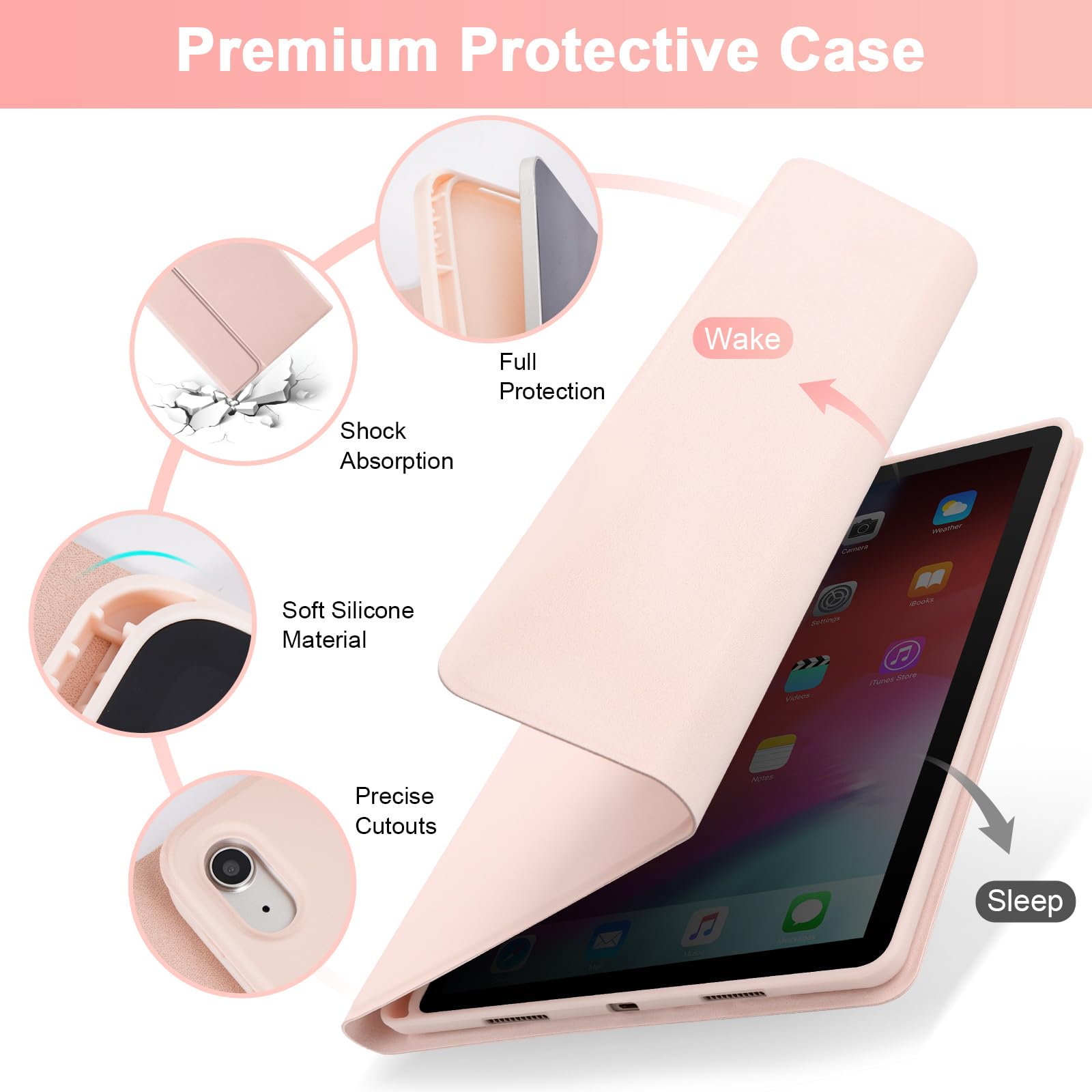 Soppy Keyboard Case With Touchpad For Ipad 10Th Generation, Detachable Wireless Keyboard For Ipad 10Th Gen 10.9 2022 (A2696/A275