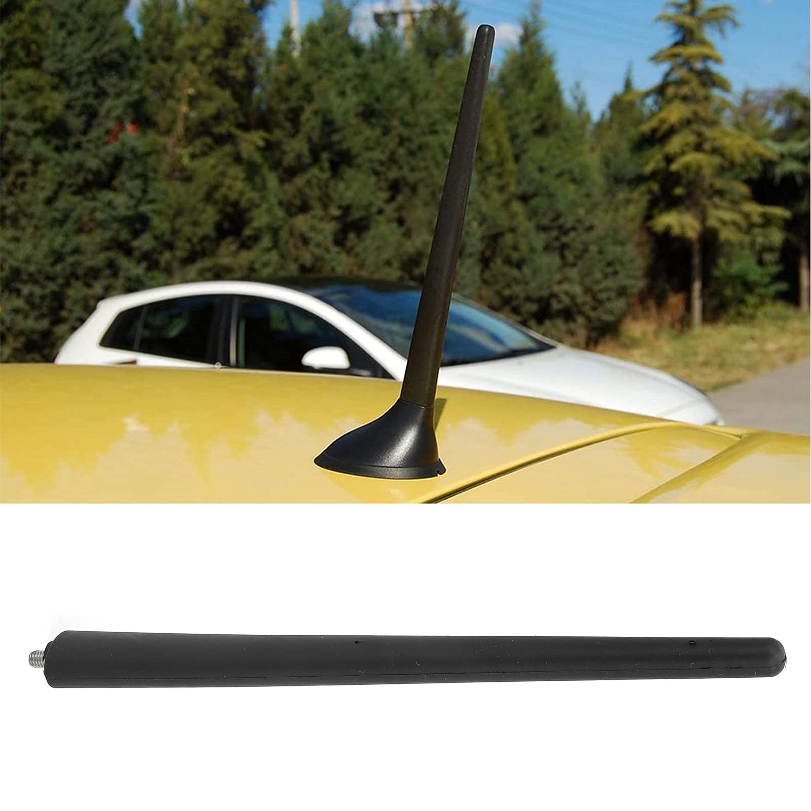 Placement, 500 Antenna, 500 Aerial Replacement 200Mm/7.87In Car Short Antenna Rubber Aerial Mast Black 52019353 Replacement For