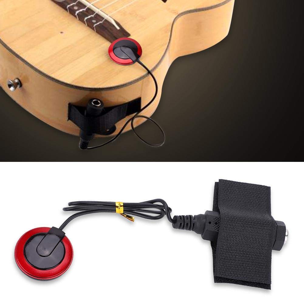 Guitar Pickup, Universal Piezo Contact Tranucer Microphone Pickup For Guitar, Ukulele, Violin, Cello, Mandolin Instruments Piezo
