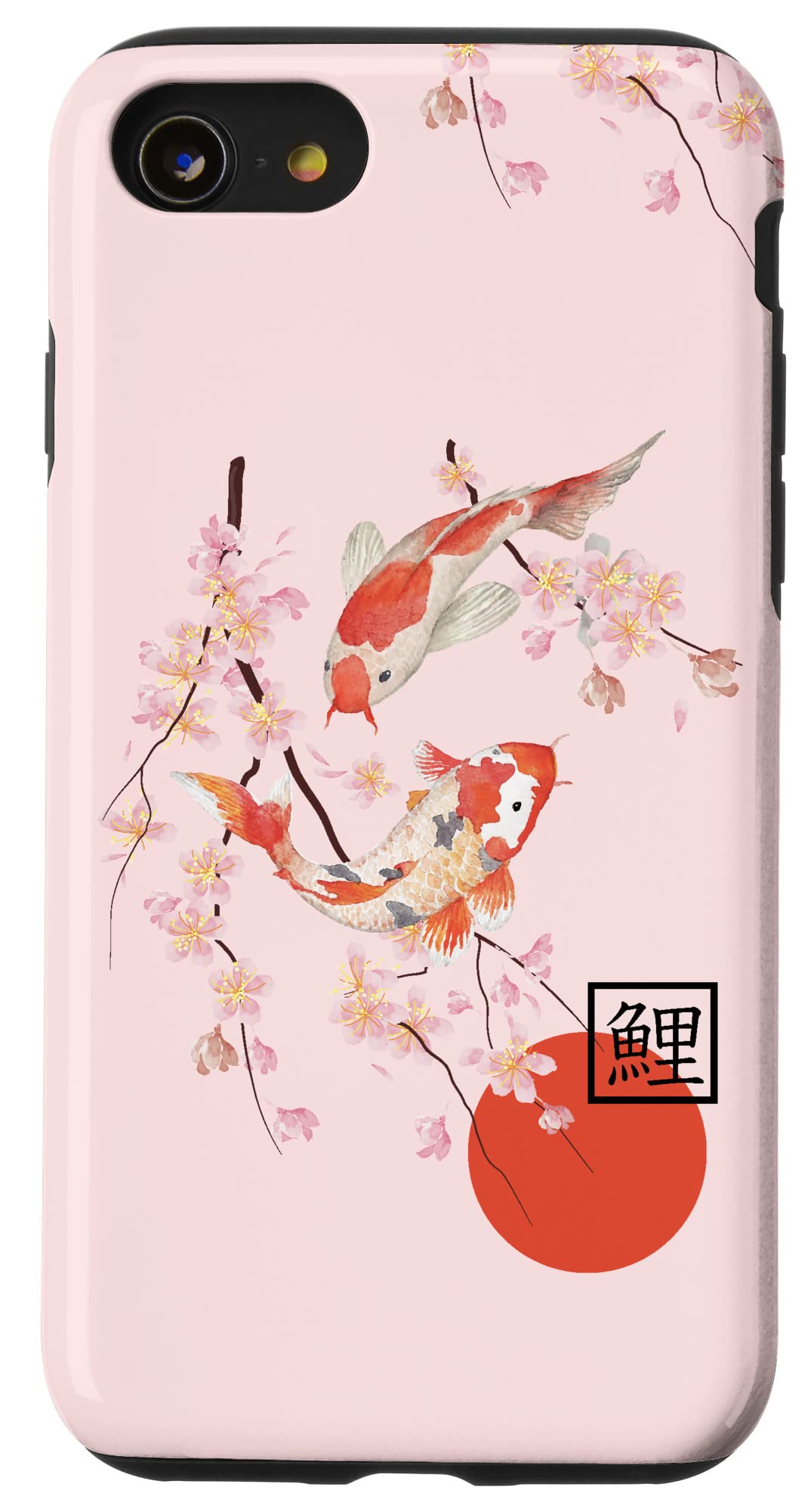 Iphone Se (2020) / 7 / 8 Cherry Blossom Shirt Japanese Koi Carp Fish Sakura Graphic Case