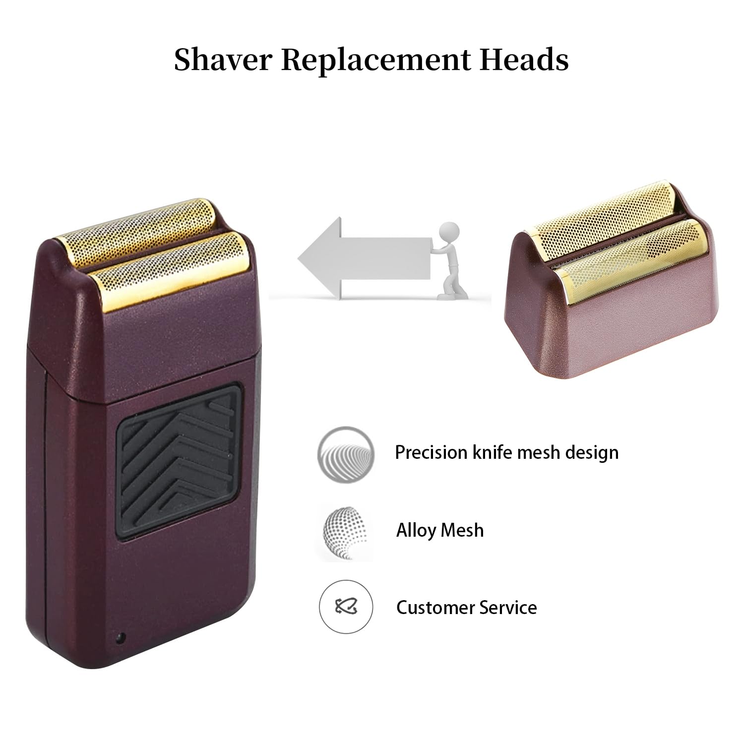 1 Pack Professional 5 Star Series Finale Shaver Replacement Foil And Cutter Bar Assembly Compatible With Wahl Shaver Foil 7031 1