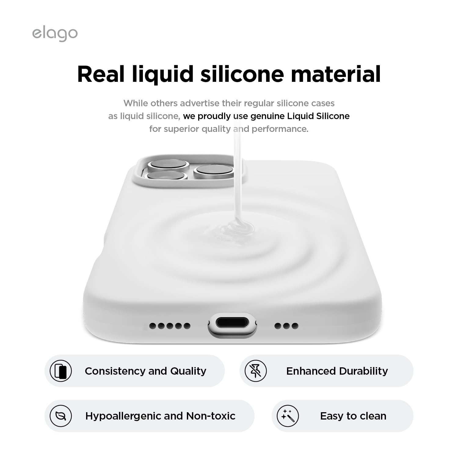 Elago Compatible With Iphone 16 Pro Case, Premium Liquid Silicone Case, Full Body Protective Cover, Shockproof, Slim Phone Case,