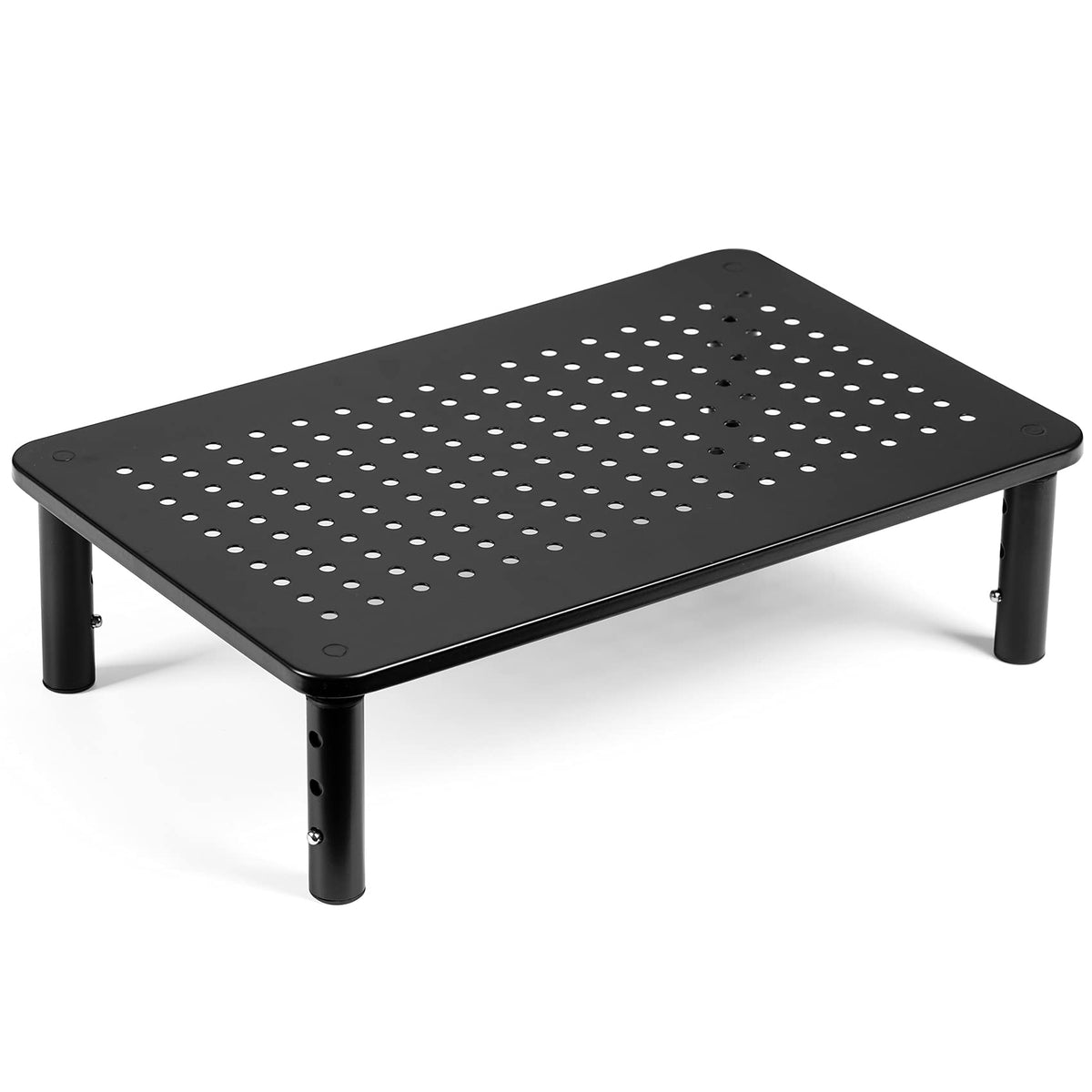 Loteyike Monitor Riser Desktop Stand, Flat Screen Tv Monitor Stand Riser, Sturdy Metal Laptop Computer Monitor Stand Shelf For P