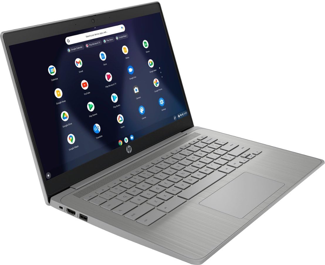 Hp 2023 Newest Chromebook Laptop, 14 Inch Display, Intel Celeron N4120 Processor, 4Gb Ram, 64Gb Emmc, Intel Uhd Graphics 600, Wi