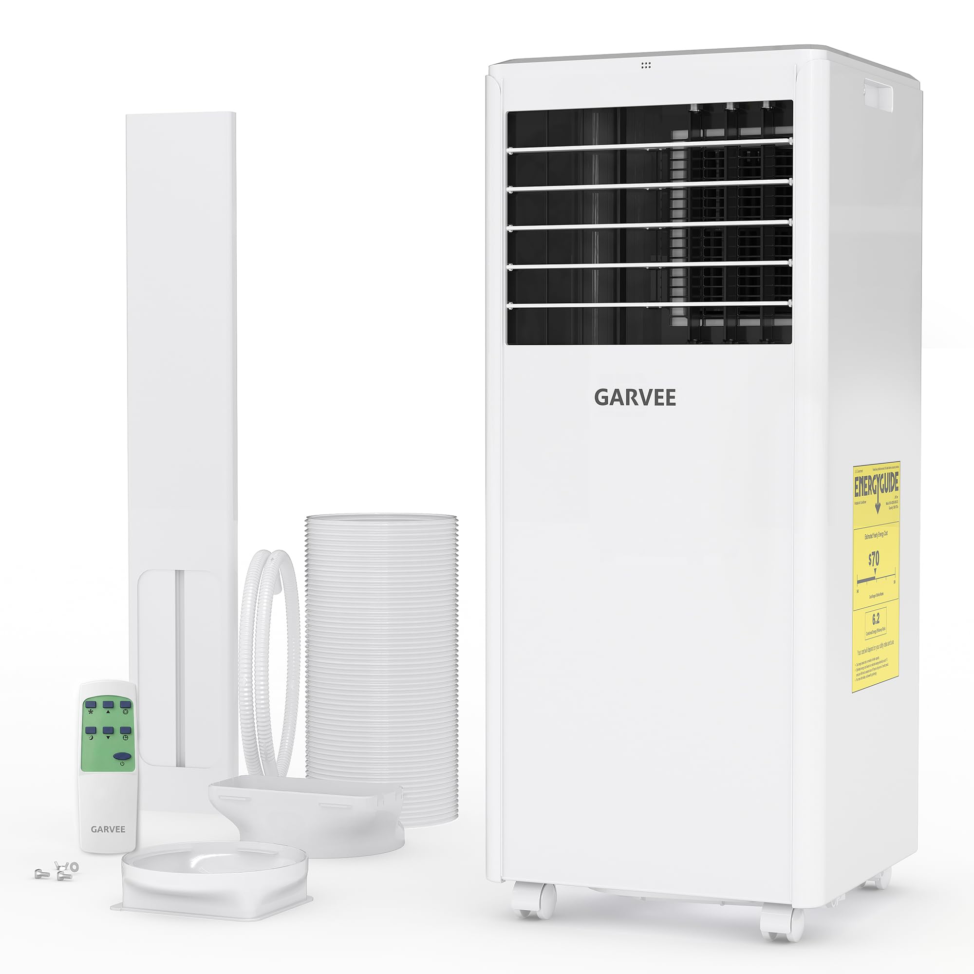 Garvee Portable Air Conditioner 8000 BTUs, 3 in 1 Dehumidifier, Fan, Cool for 350 Sq.Ft. Rooms, Portable AC with Remote Control/