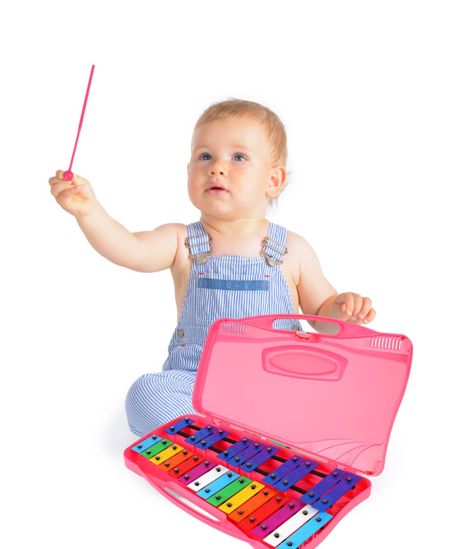 Tkocisa Xylophone 25 Notes Glockenspiel Xylophone, Professional Xylophone For Beginners Kids Music Teaching, Chromatic Glockensp