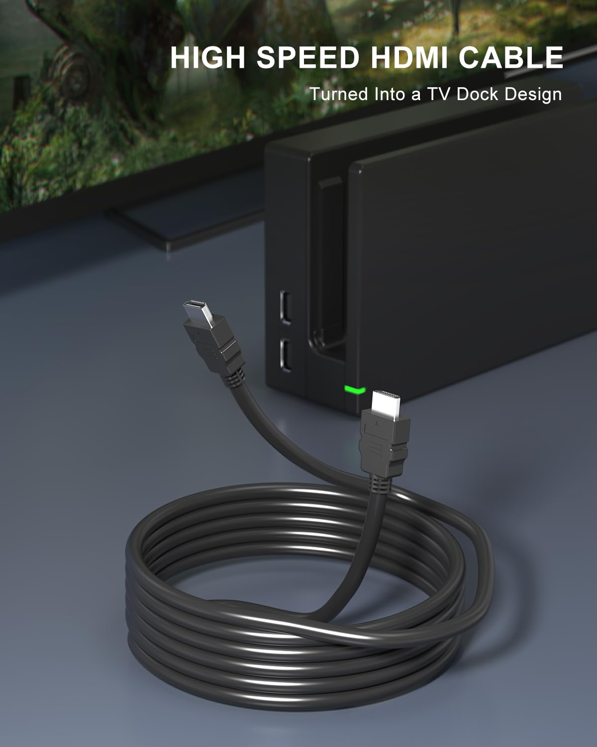 Tv Dock Station, Replacement 3-In-1 Tv Station Set With Original Ic Module, Ac Charger & High-Speed Hdmi Cable For 1080P Hd Outp